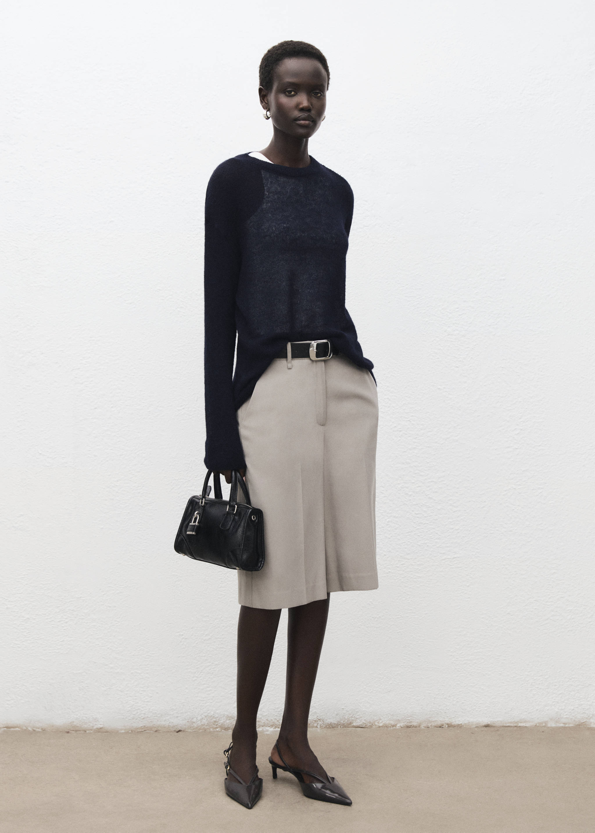 Pull-over semi-transparent maille - Plan général