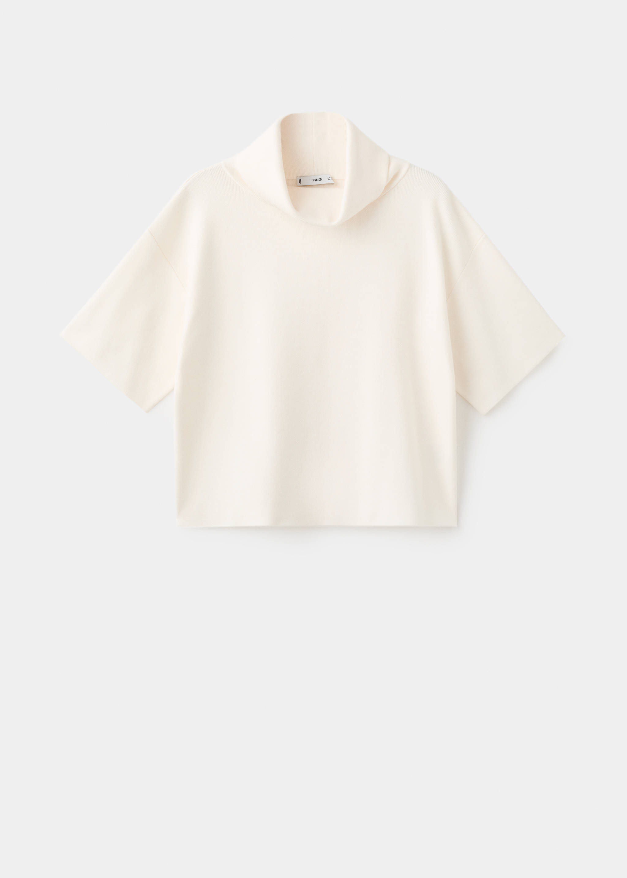 Short-sleeved turtleneck sweater - Article without model