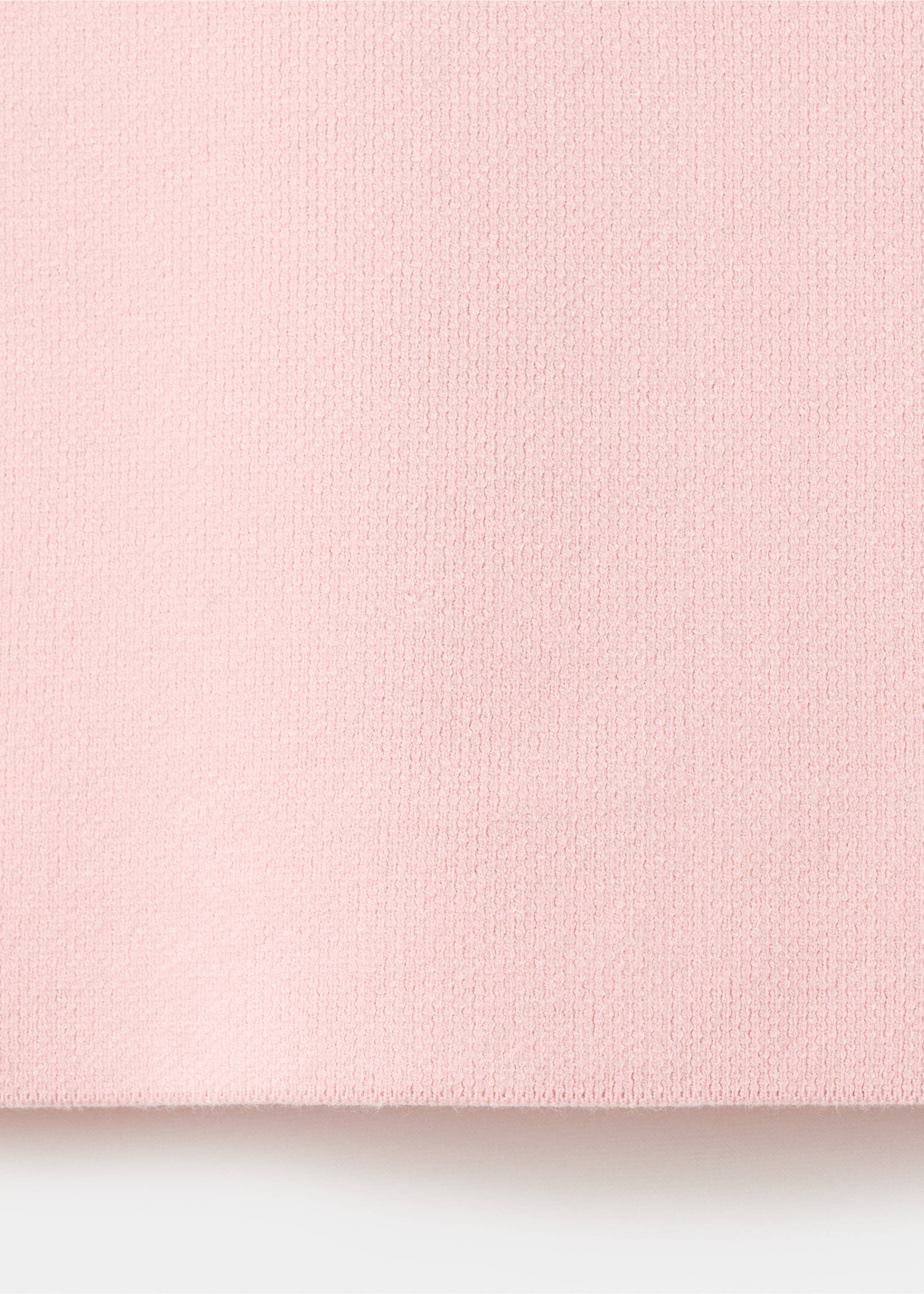 Short-sleeved turtleneck sweater - Details of the article 0, Pink. Ref: 17005852-00.