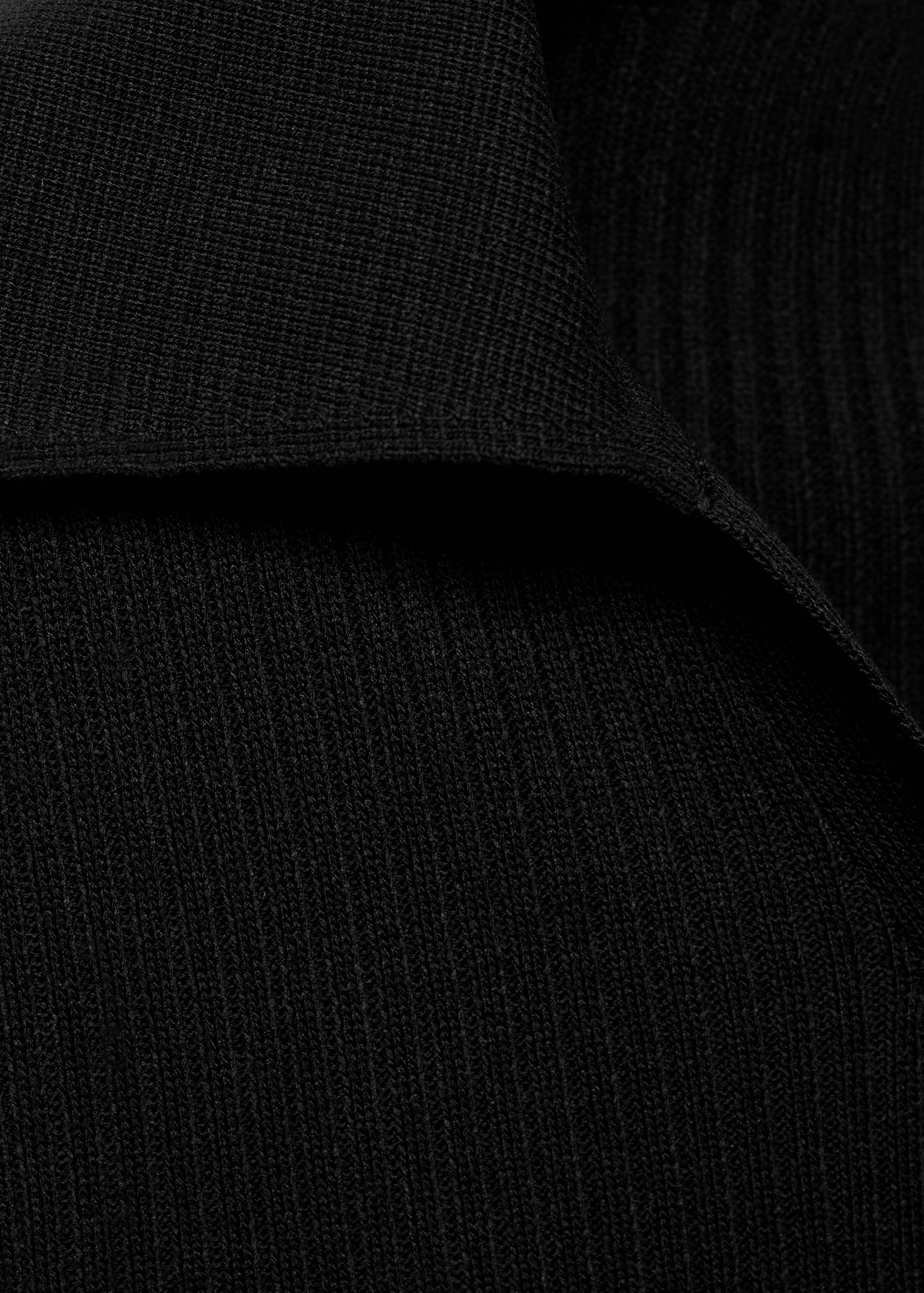 珠宝扣罗纹开衫 - null