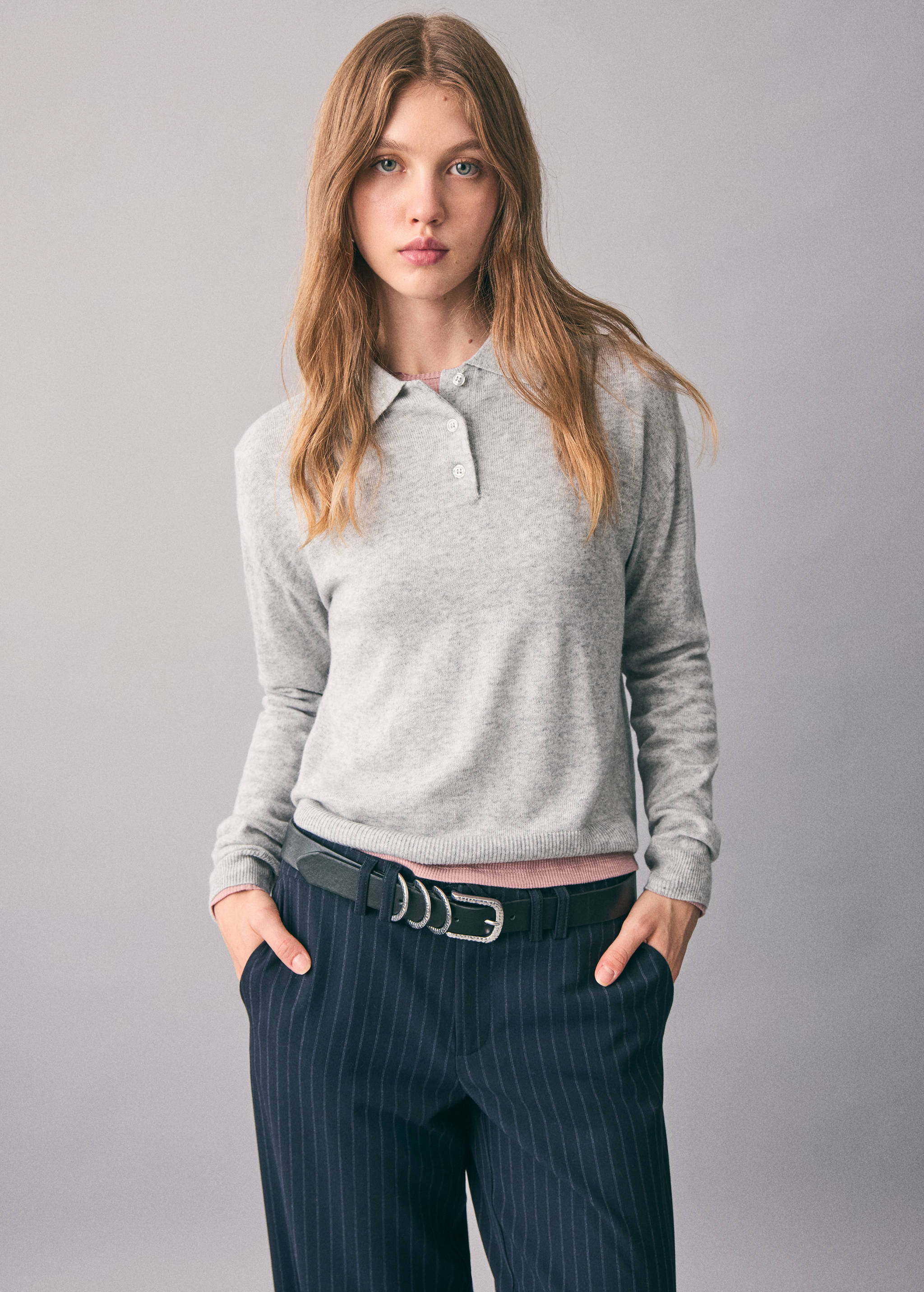 Polo neck sweater - Medium plane