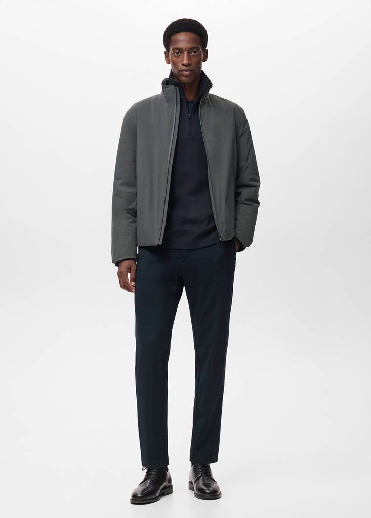 Packable water-repellent jacket with Thermolite® padding — Dark Green
