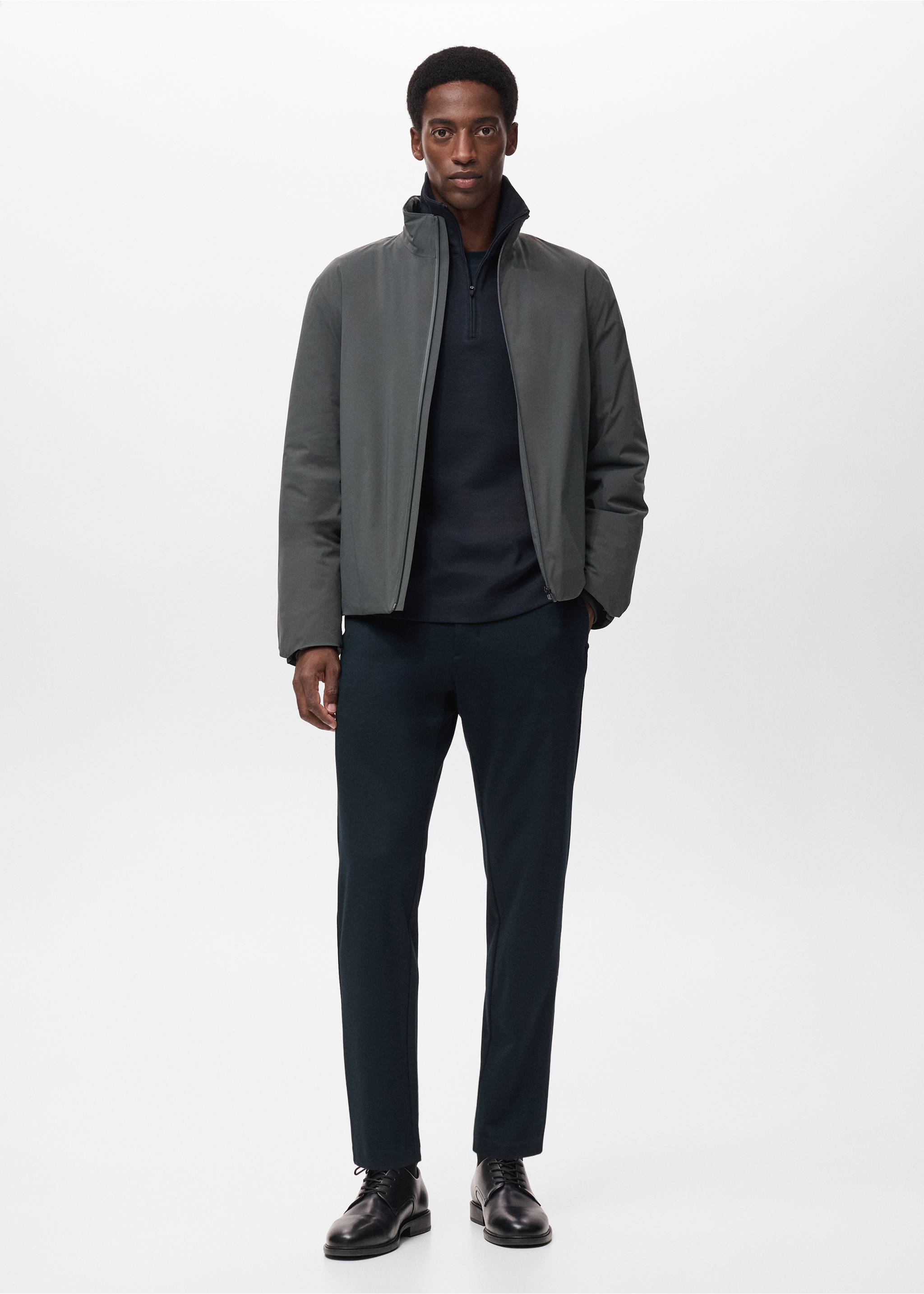 Chaqueta packable waterproof relleno Thermolite® - Plano general, Verde oscuro. Ref: 17005970-00.