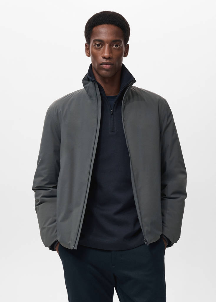 Packable water-repellent jacket with Thermolite® padding — Dark Green