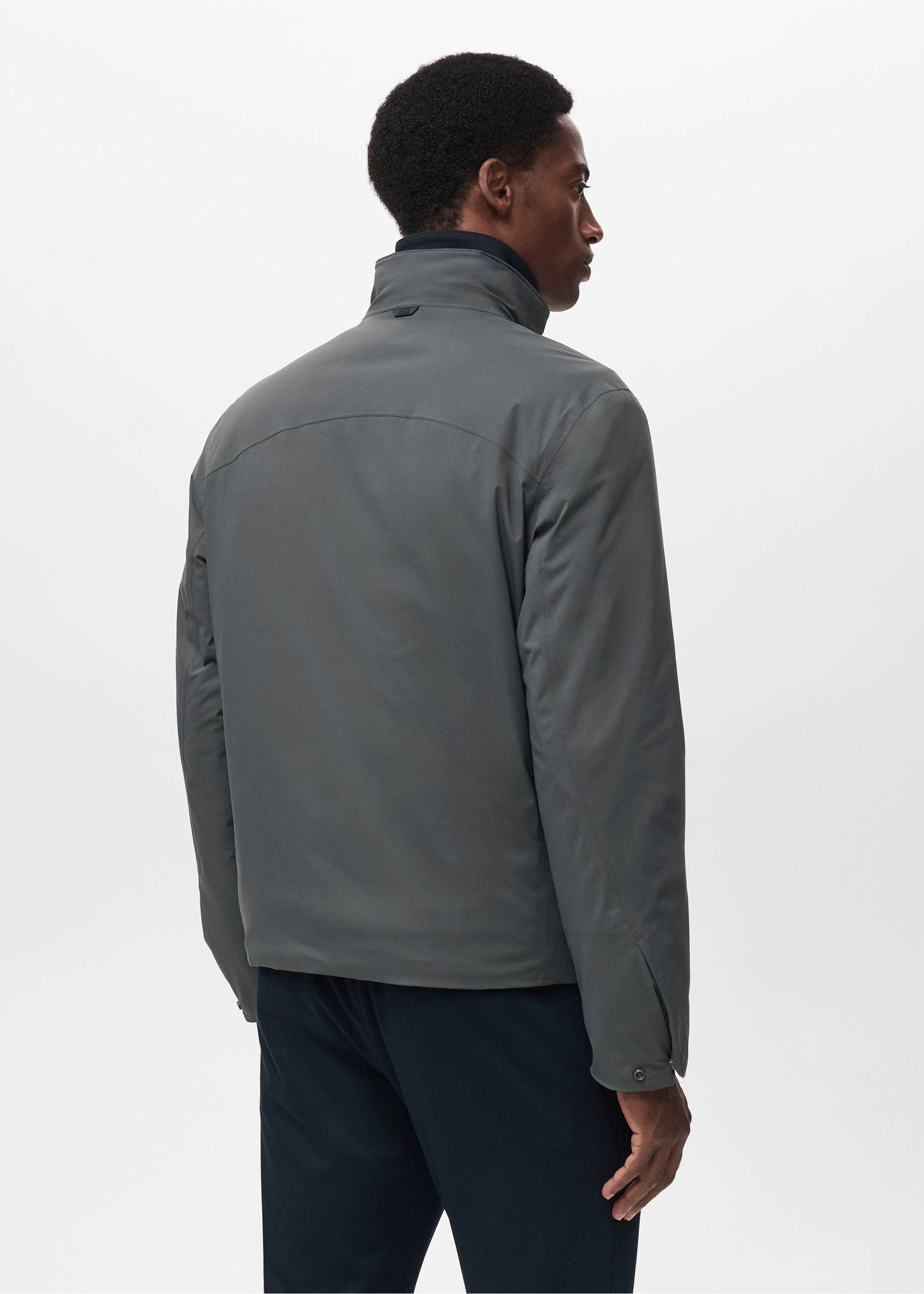 Chaqueta packable waterproof relleno Thermolite® - Reverso del artículo, Verde oscuro. Ref: 17005970-00.