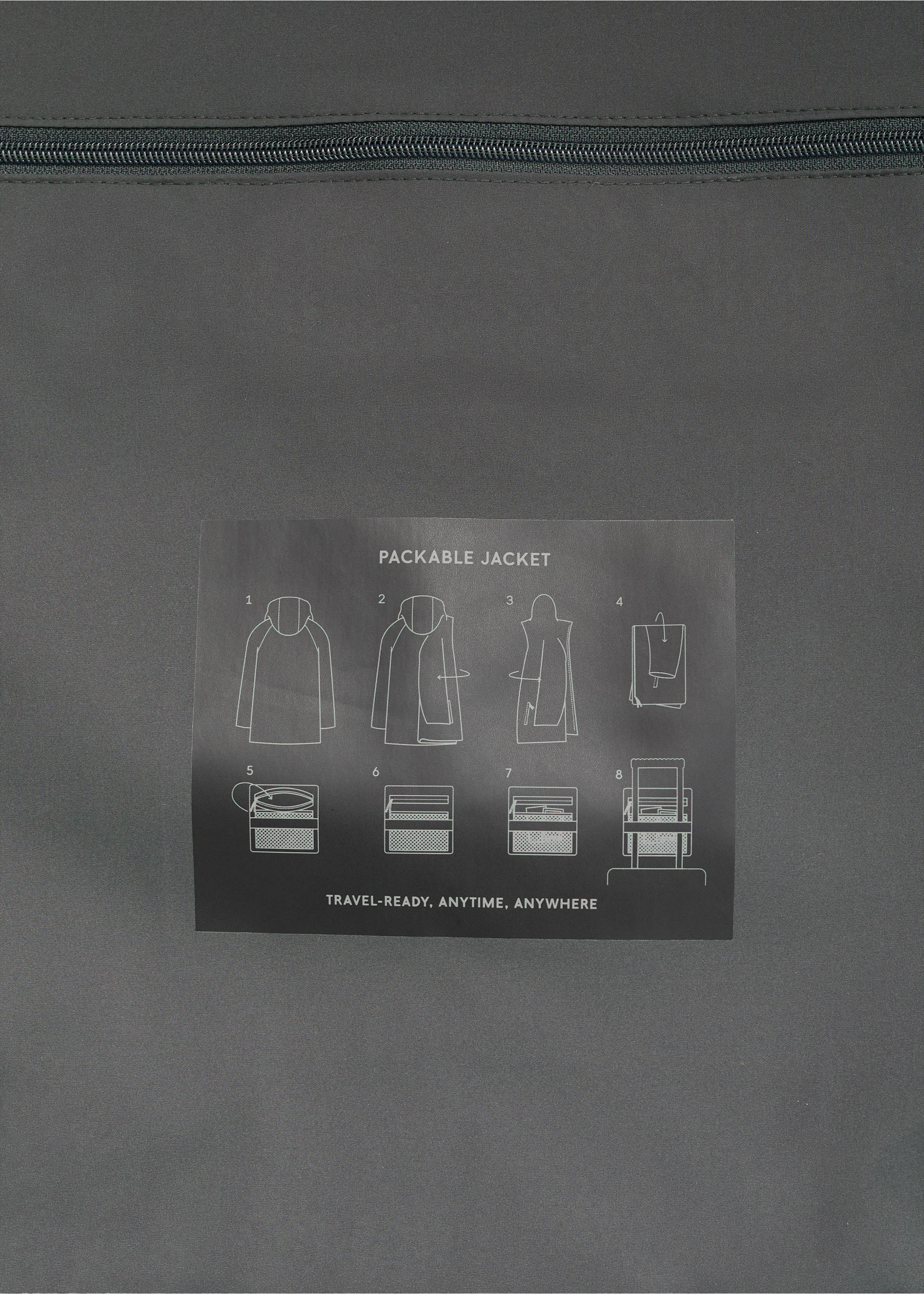 Chaqueta packable waterproof relleno Thermolite® - Detalle del artículo 0, Verde oscuro. Ref: 17005970-00.