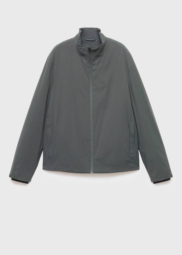 Packable water-repellent jacket with Thermolite® padding — Dark Green