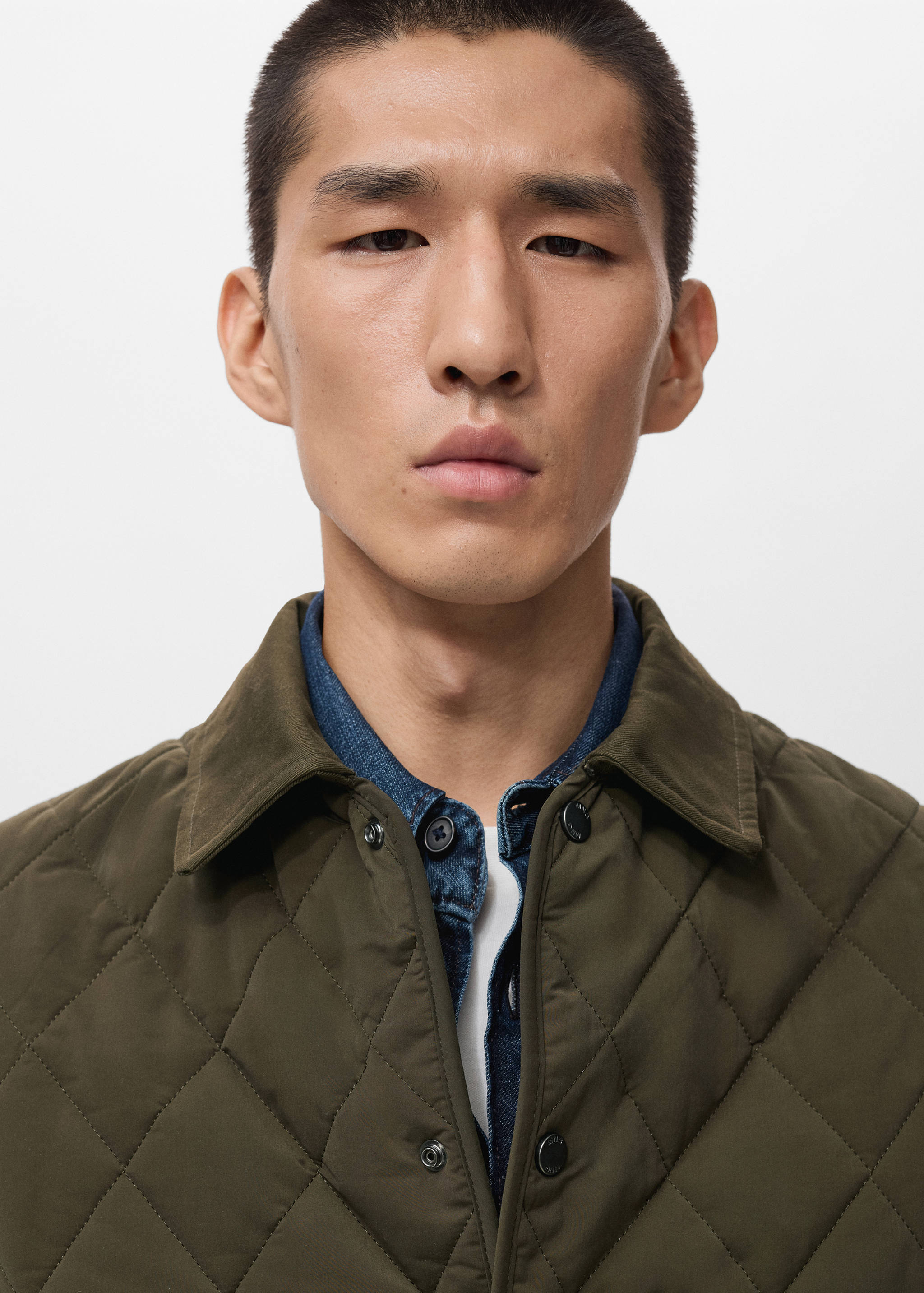 Quilted water repellent jacket - Details of the article 1