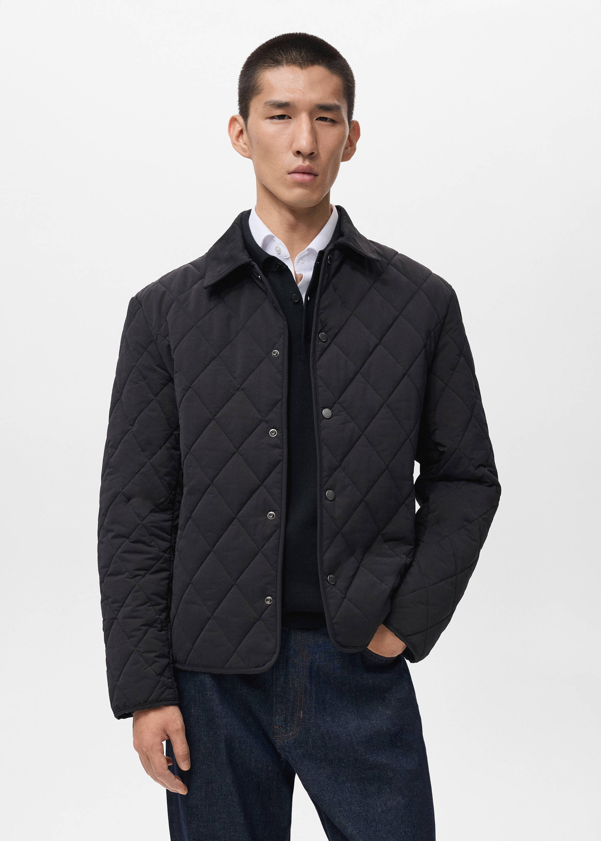 Quilted water repellent jacket - Medium plane