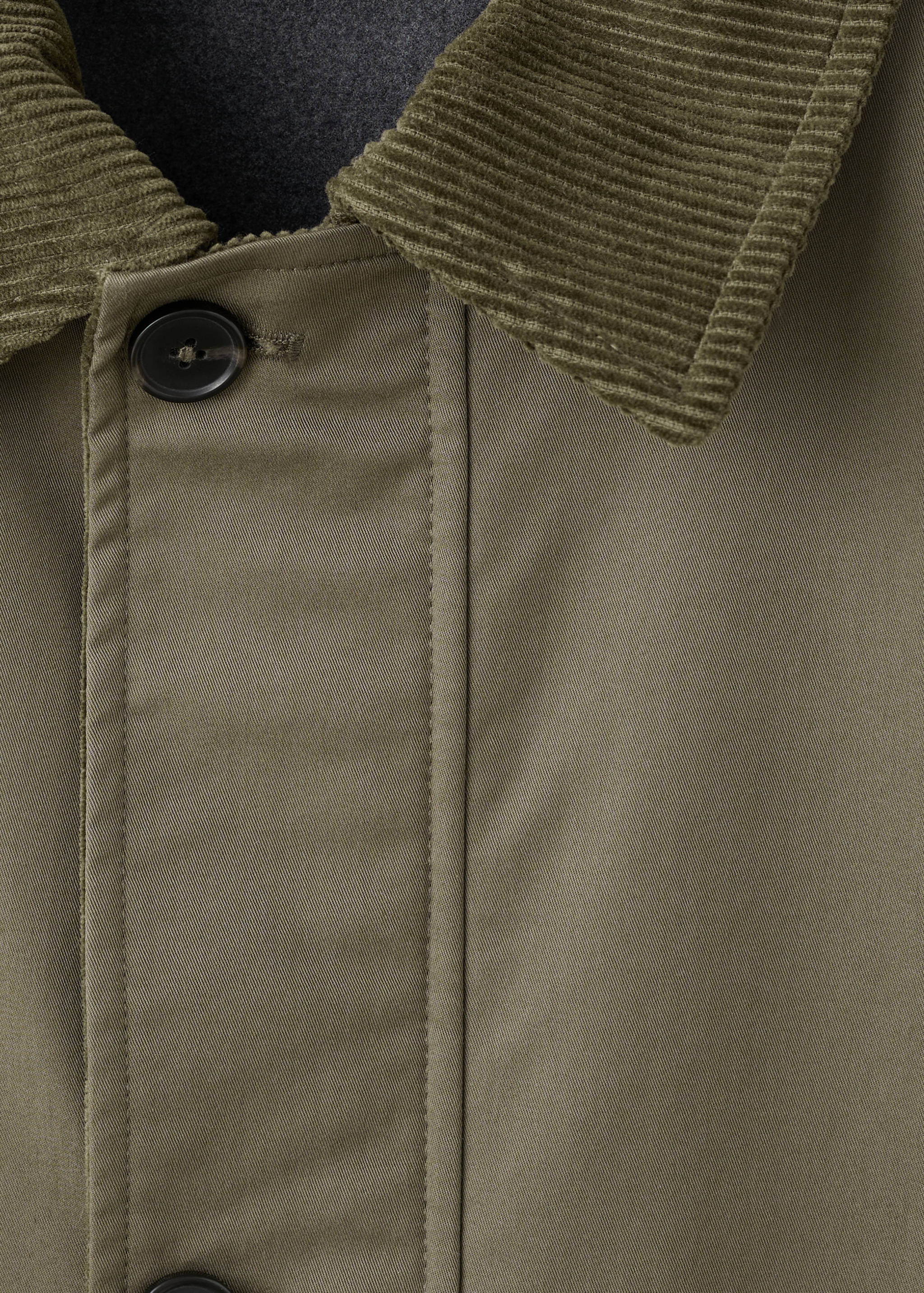 Water-repellent jacket with corduroy collar - Details of the article 8