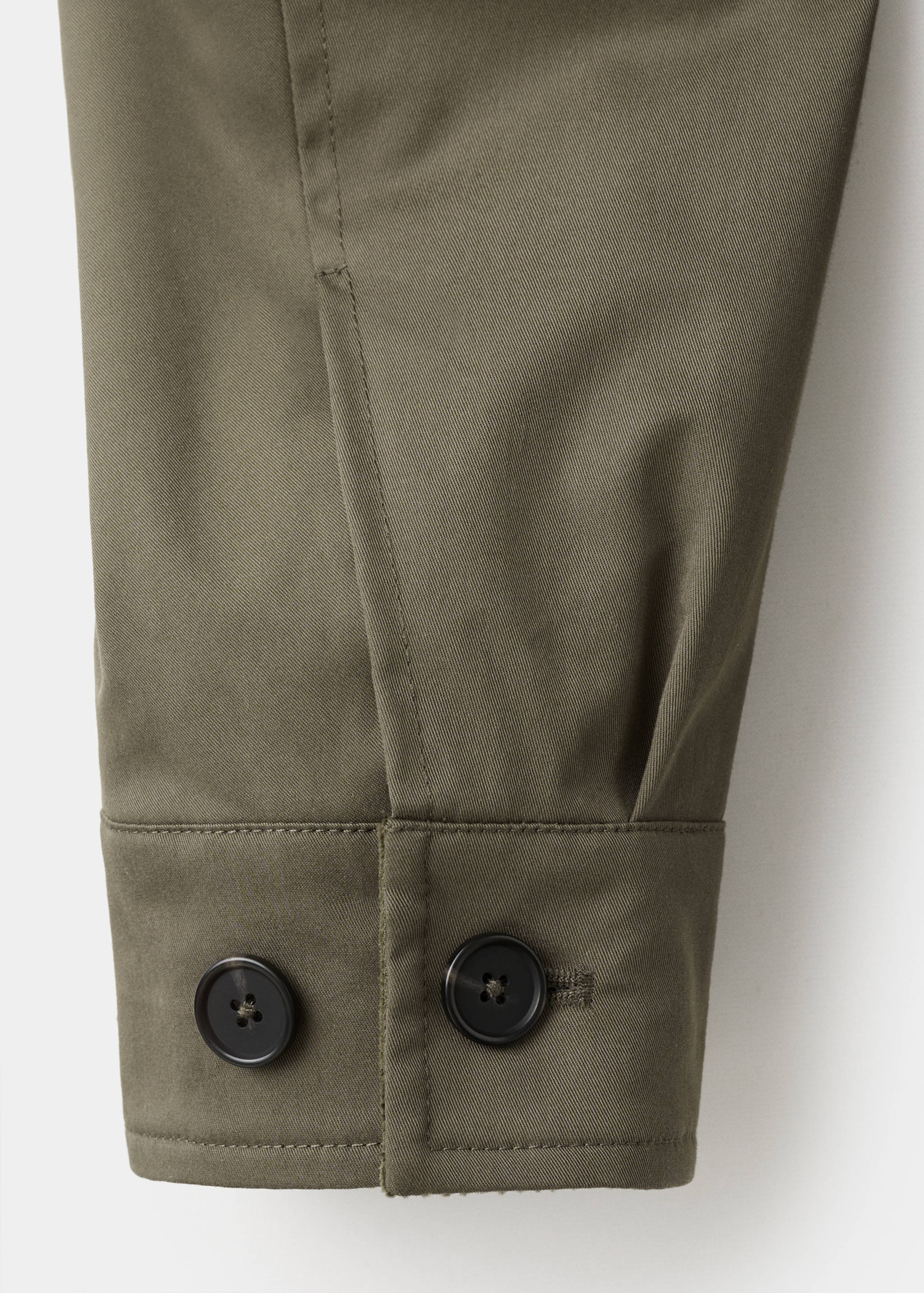 Water-repellent jacket with corduroy collar - Details of the article 0