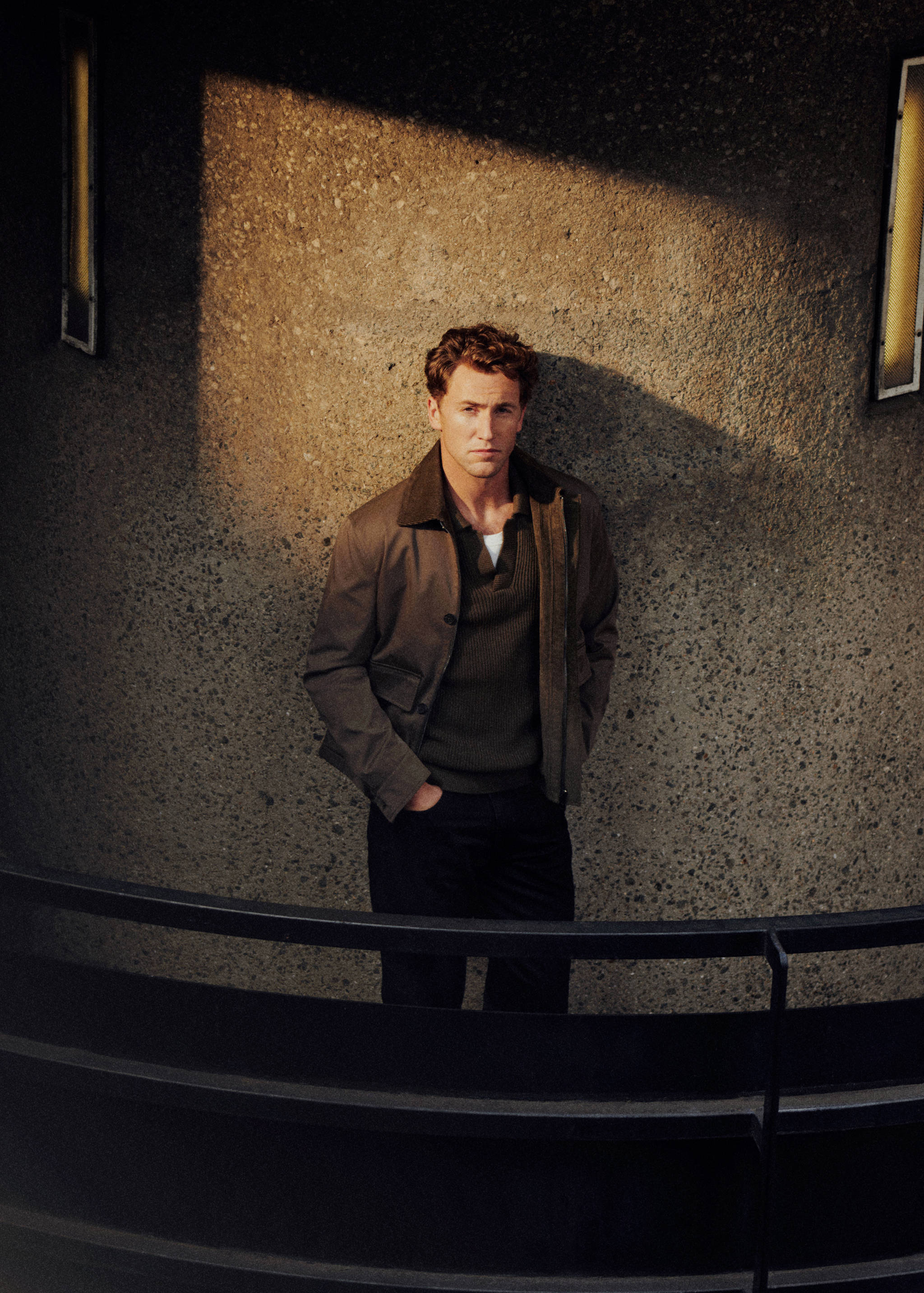 Water-repellent jacket with corduroy collar - Details of the article 3