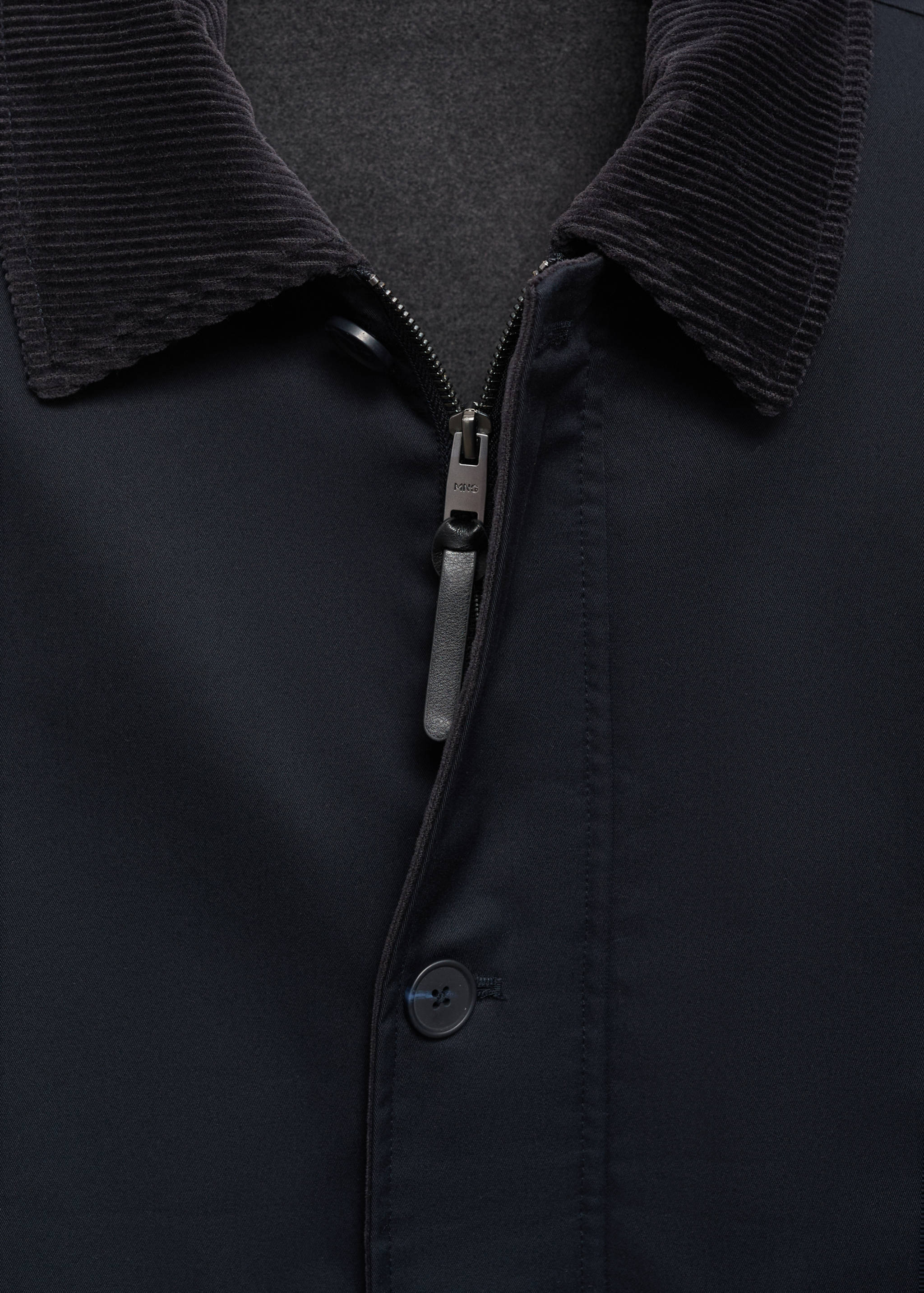 Water-repellent jacket with corduroy collar - Details of the article 8