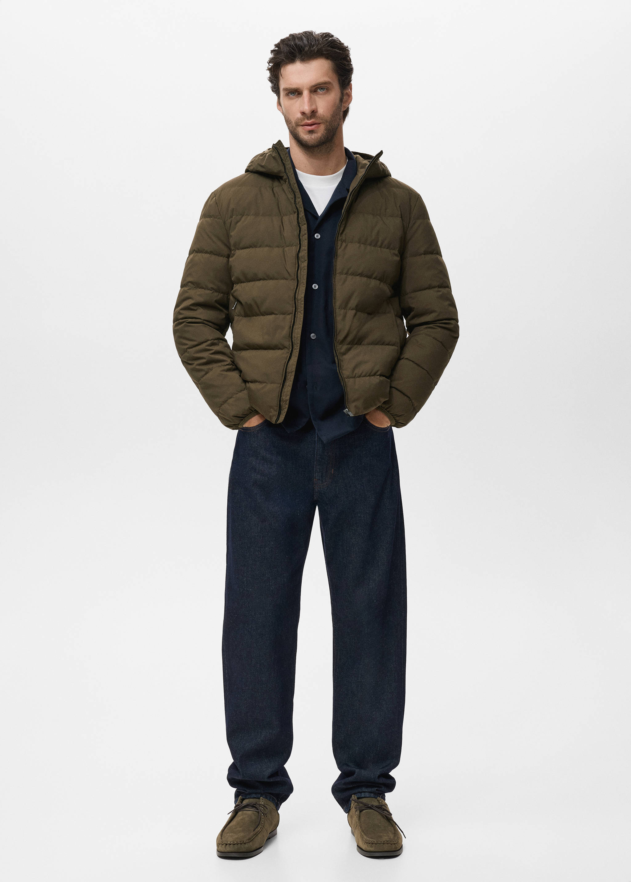 Packable down feather puffer jacket - General plane