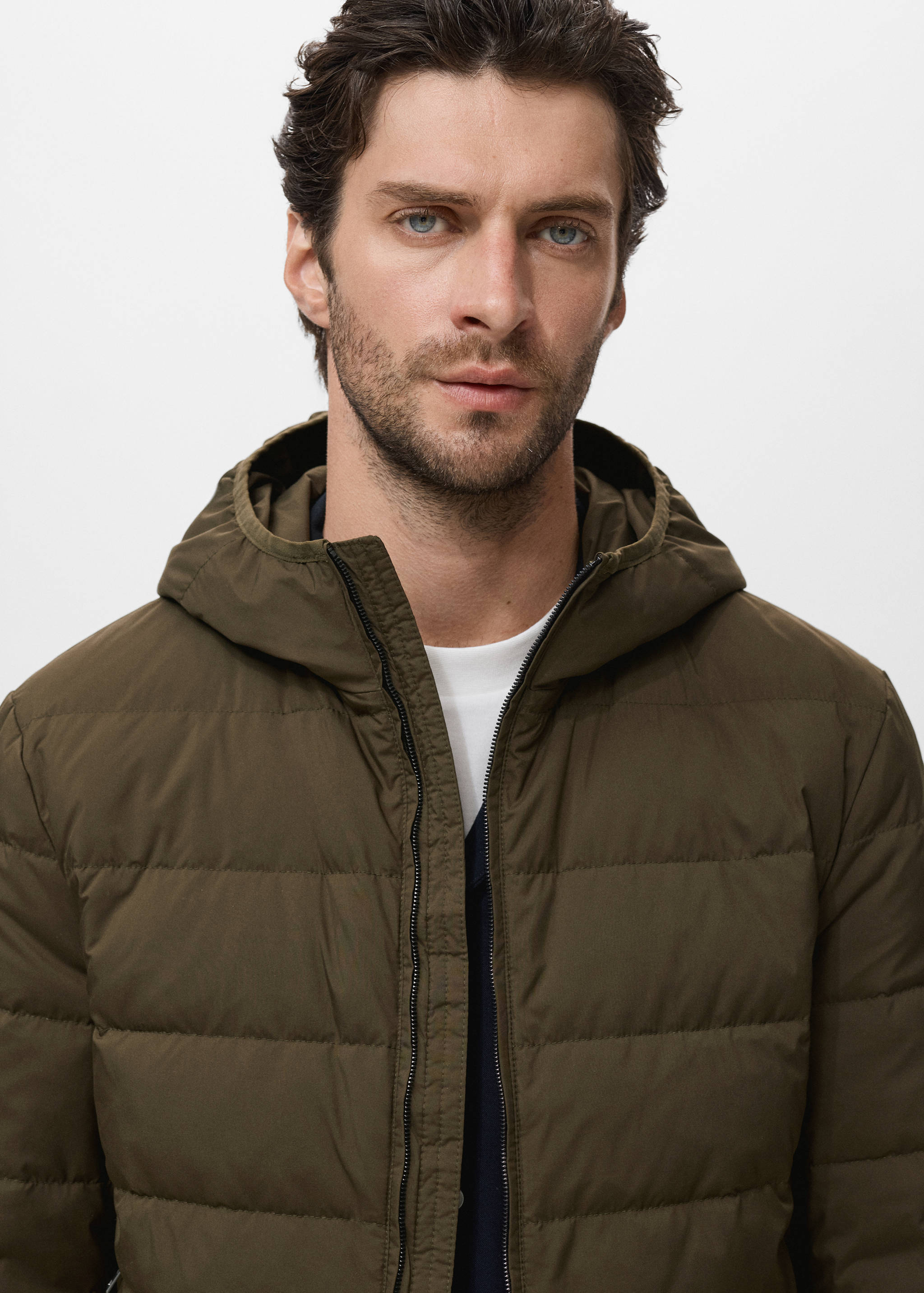 Packable down feather puffer jacket - Details of the article 1