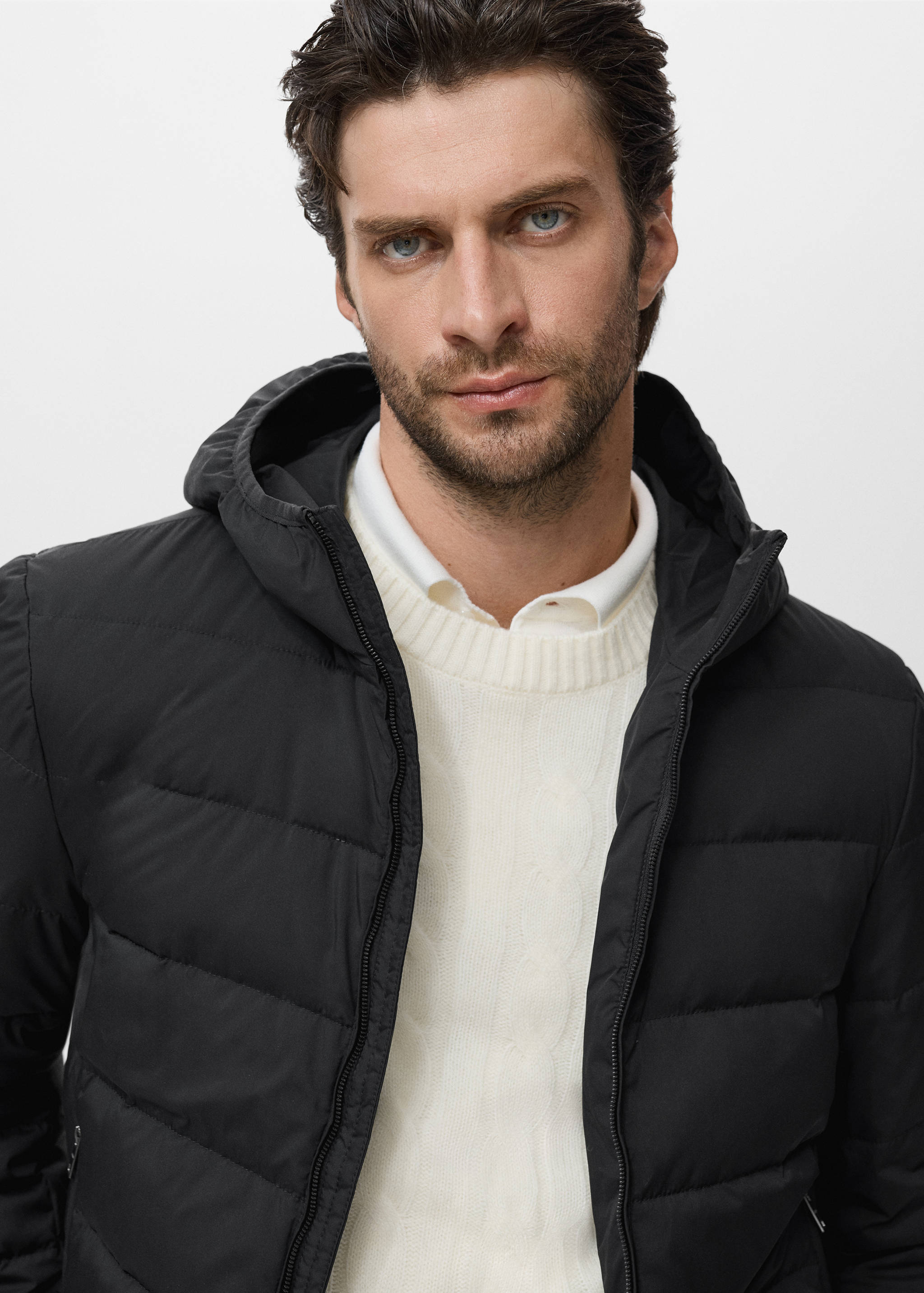 Packable down feather puffer jacket - Details of the article 1
