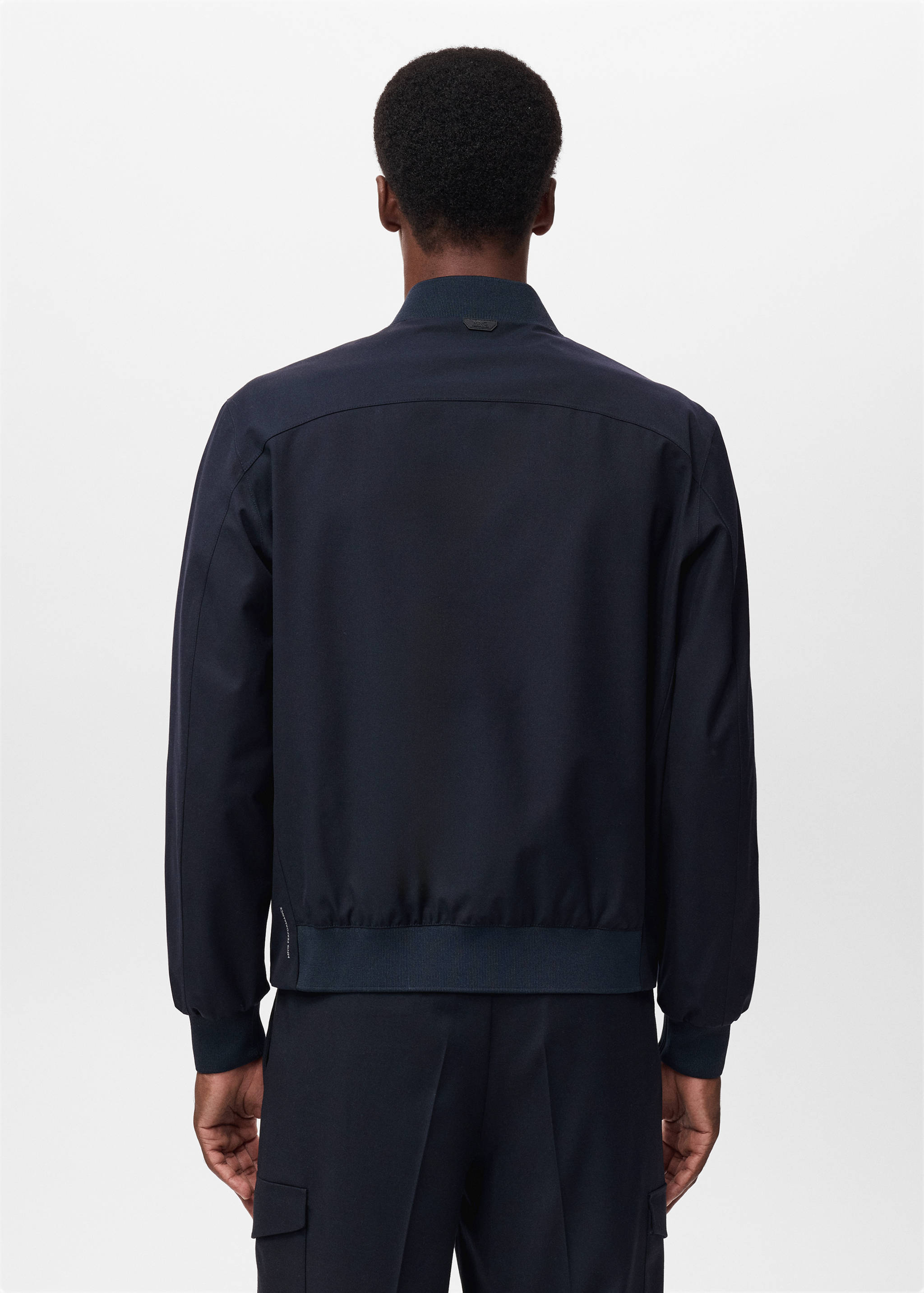 Packable water-repellent bomber jacket - Reverse of the article