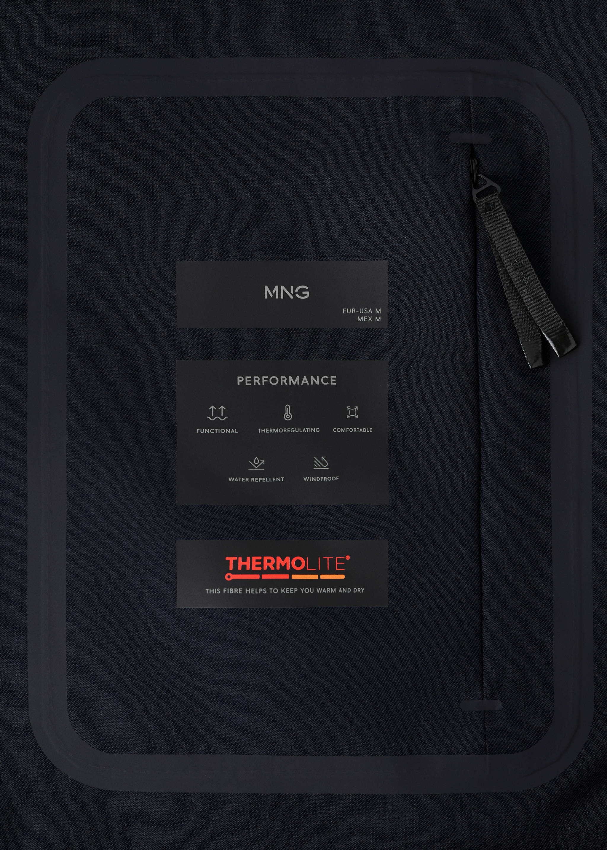 Packable water-repellent bomber jacket - Details of the article 7