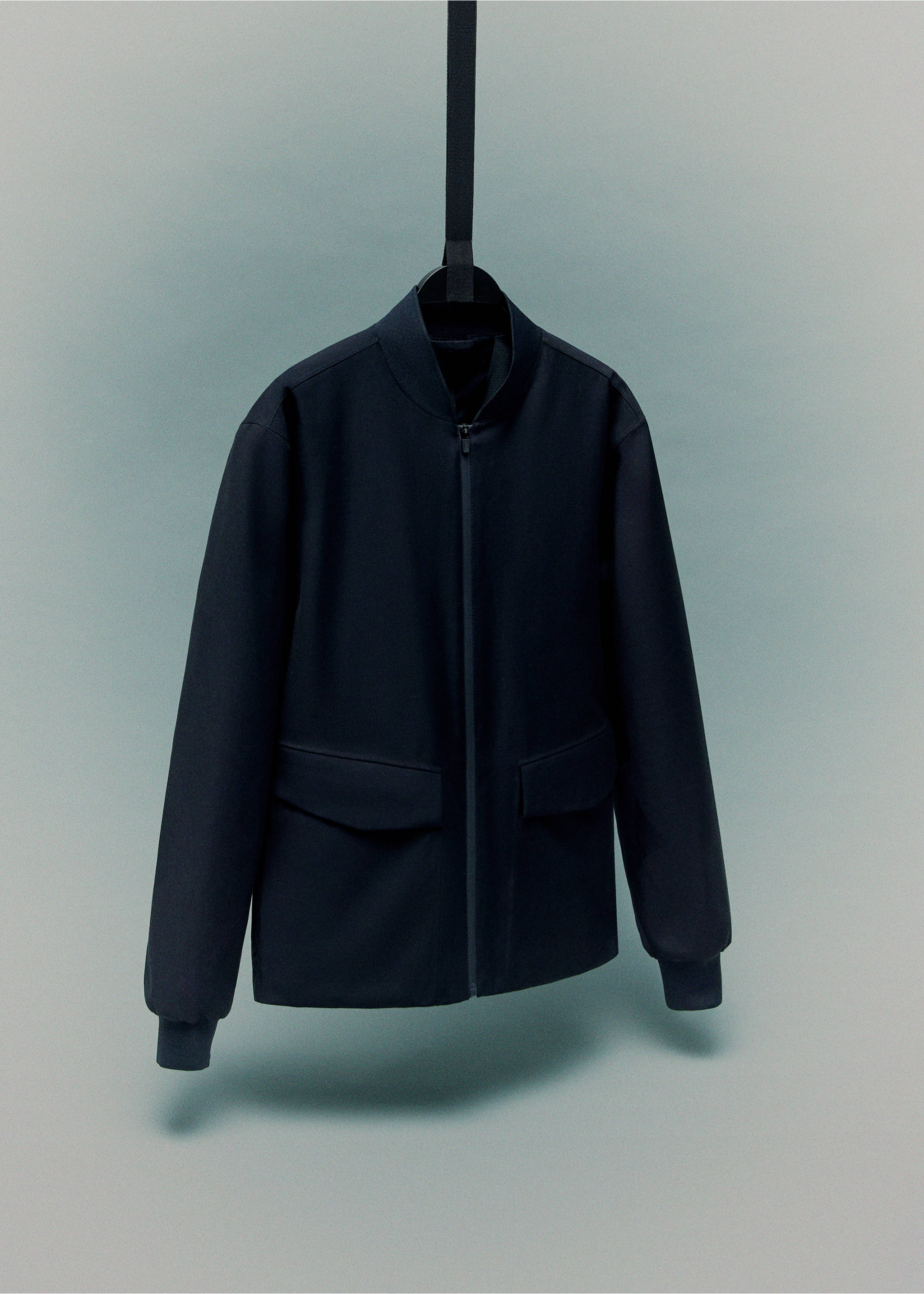 Veste bomber format compact waterproof - Détail de l'article 9, Bleu marine. Ref: 17005976-00.