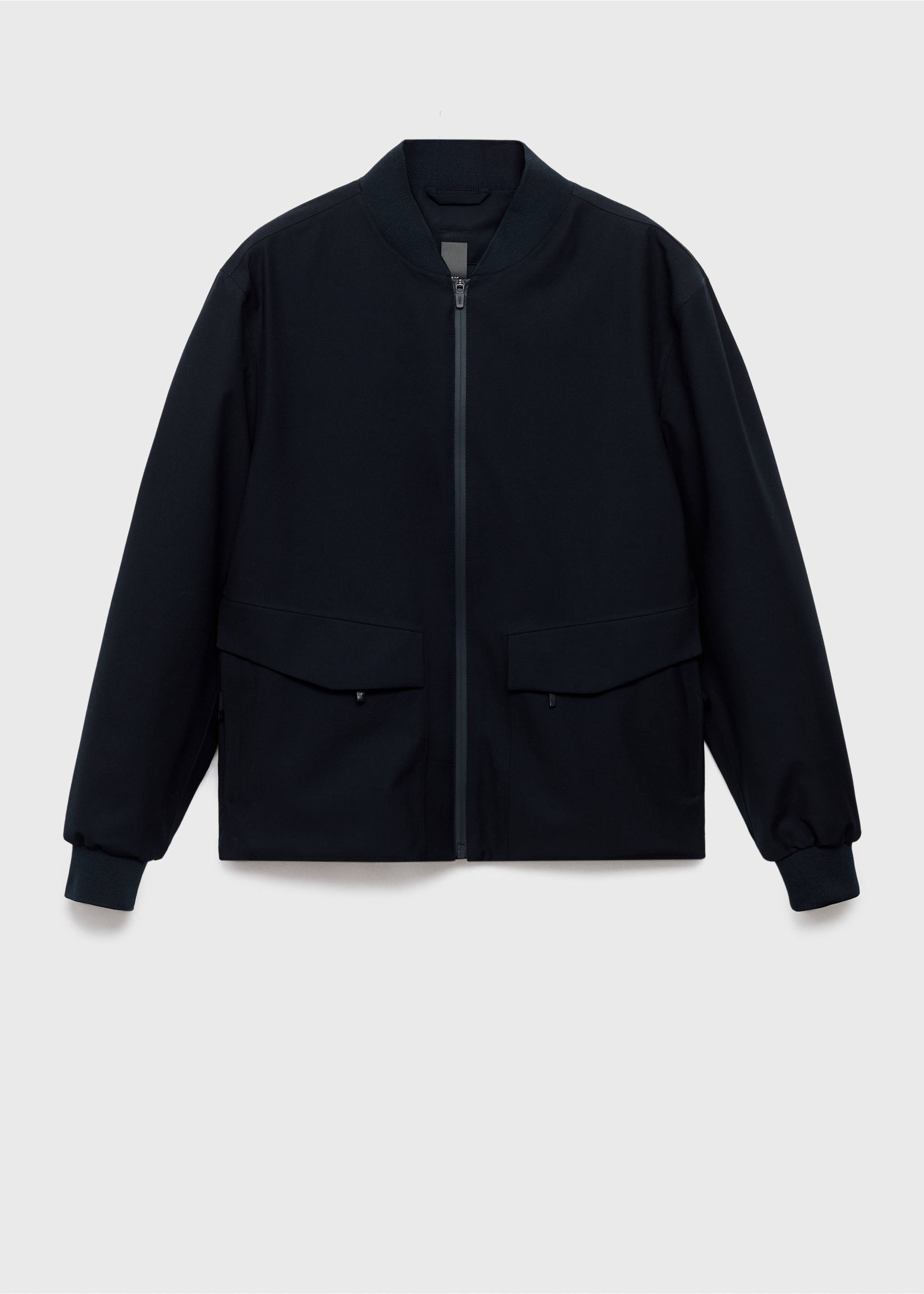 Veste bomber format compact waterproof - Article sans modèle, Bleu marine. Ref: 17005976-00.