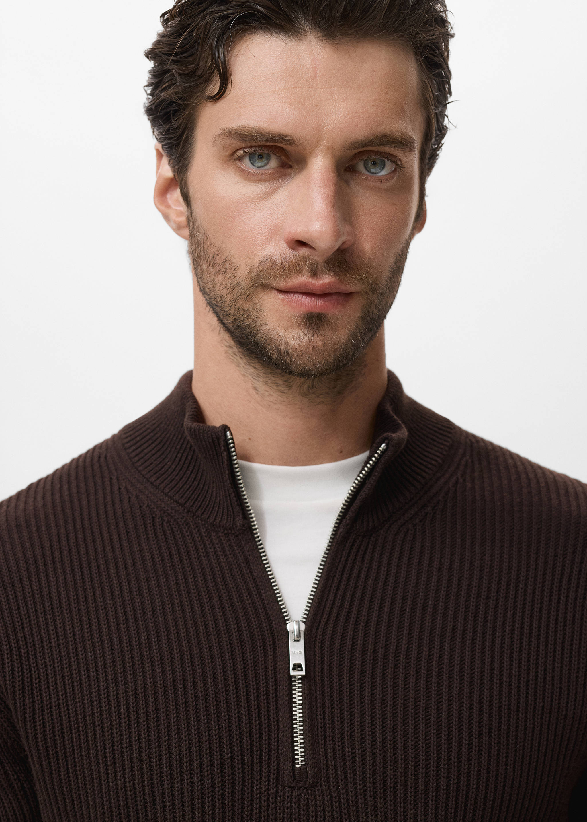 Pull 100 % coton col cheminée - Détail de l'article 1