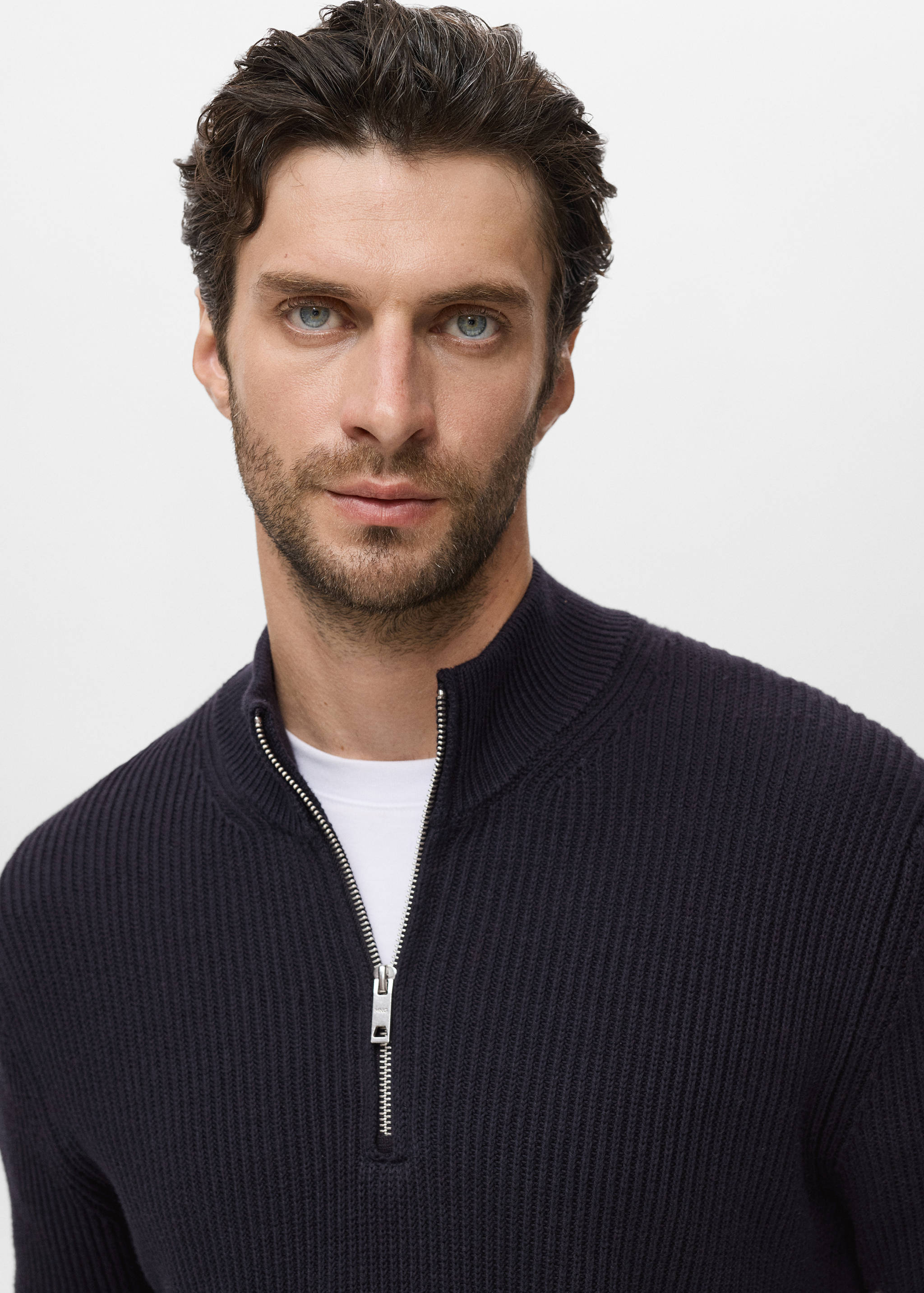 Pull 100 % coton col cheminée - Détail de l'article 1