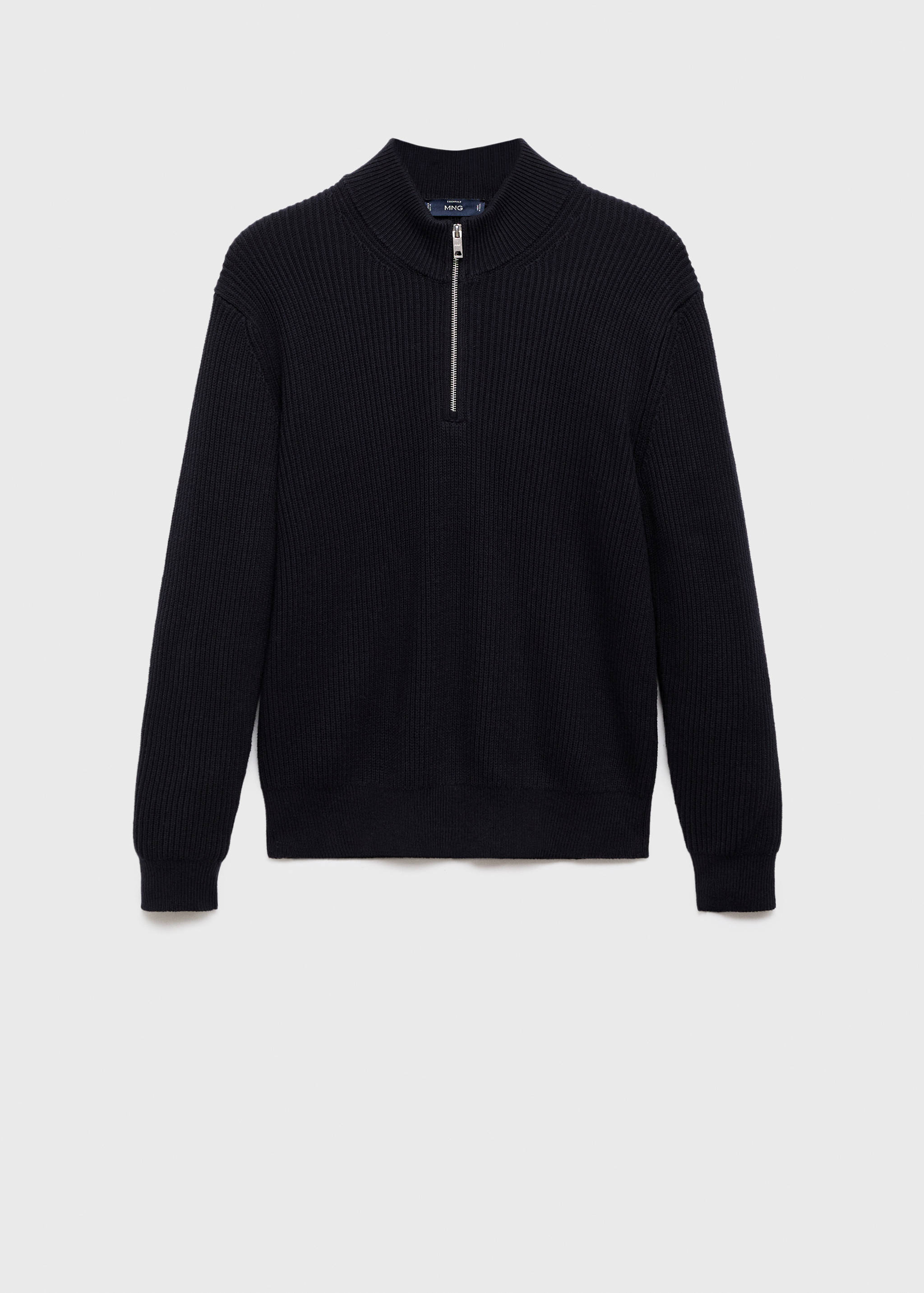 100% cotton perkins-neck sweater - Article without model