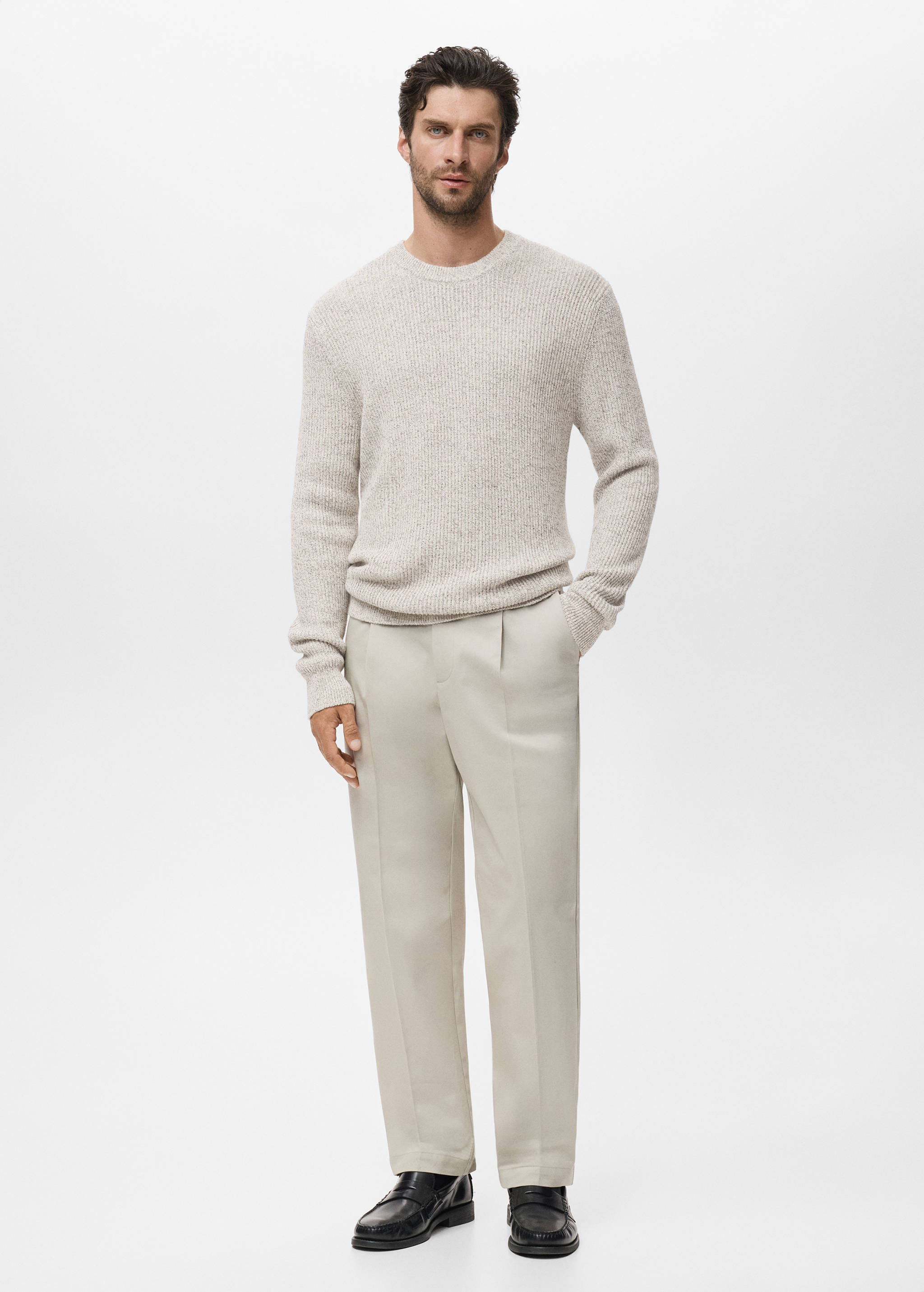 100% cotton specked jersey - General plane