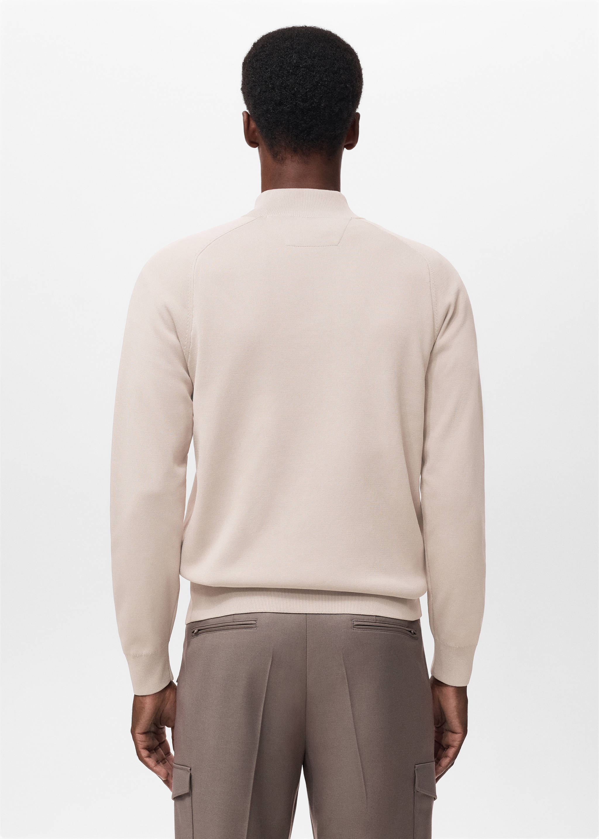 Pull-over respirant col zippé - Verso de l’article