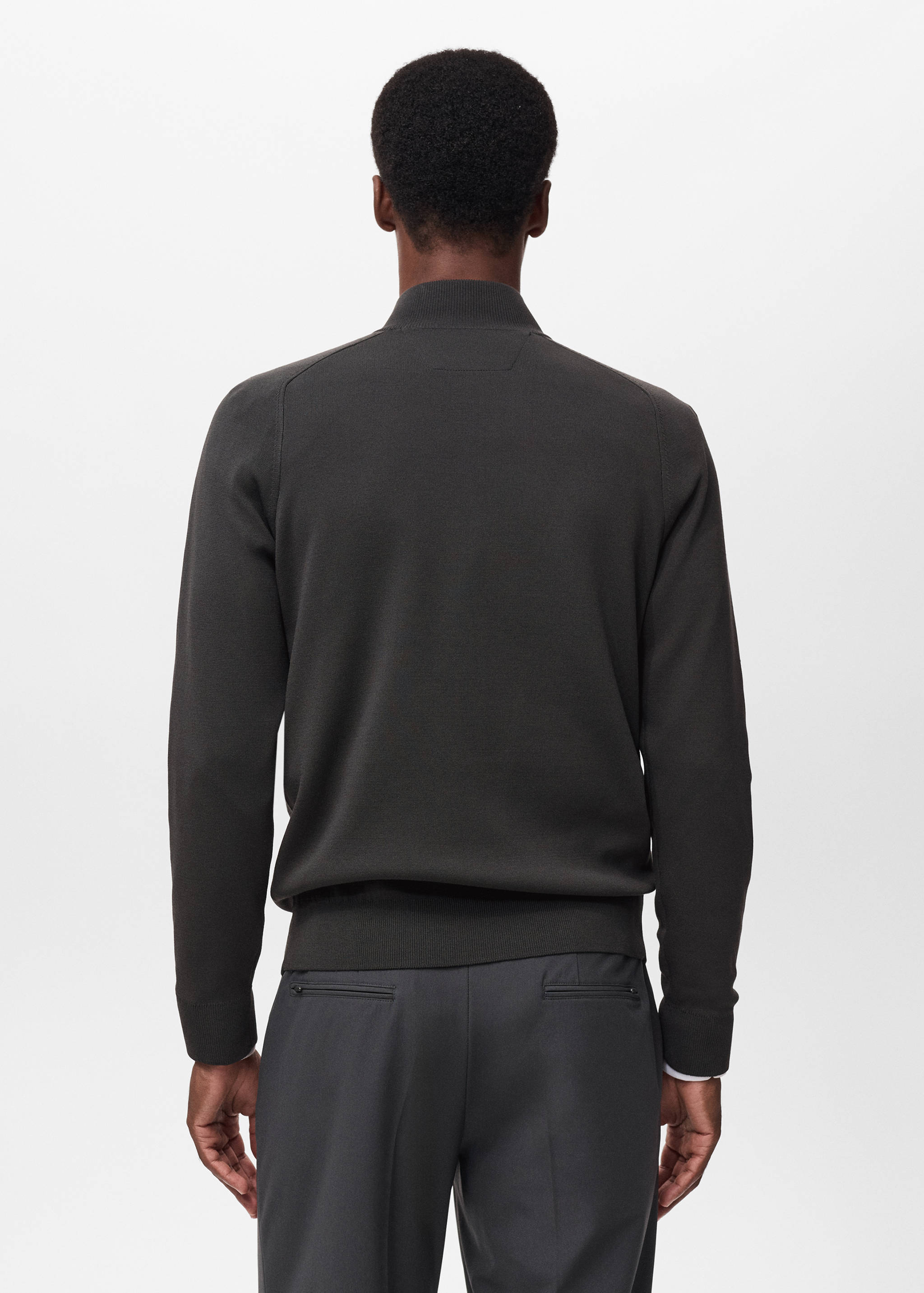 Pull-over respirant col zippé - Verso de l’article