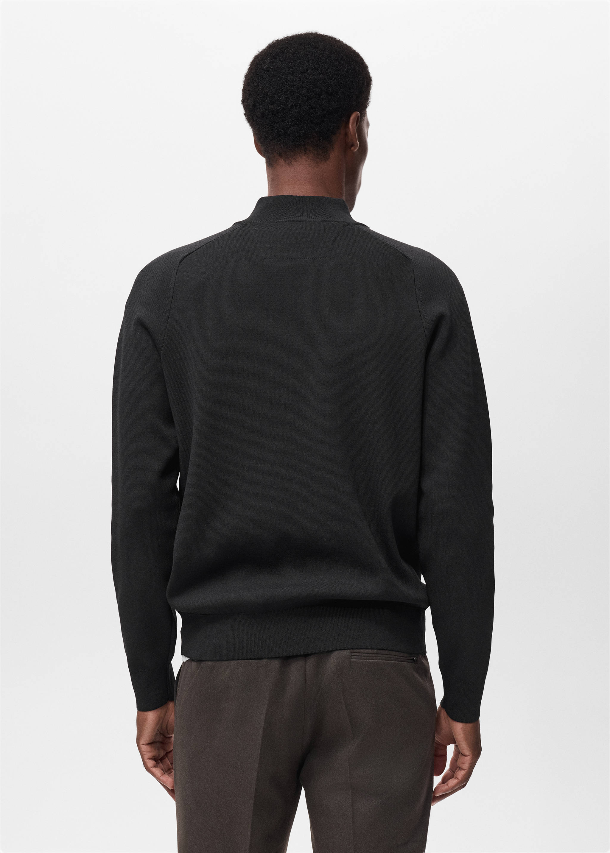 Pull-over respirant col zippé - Verso de l’article