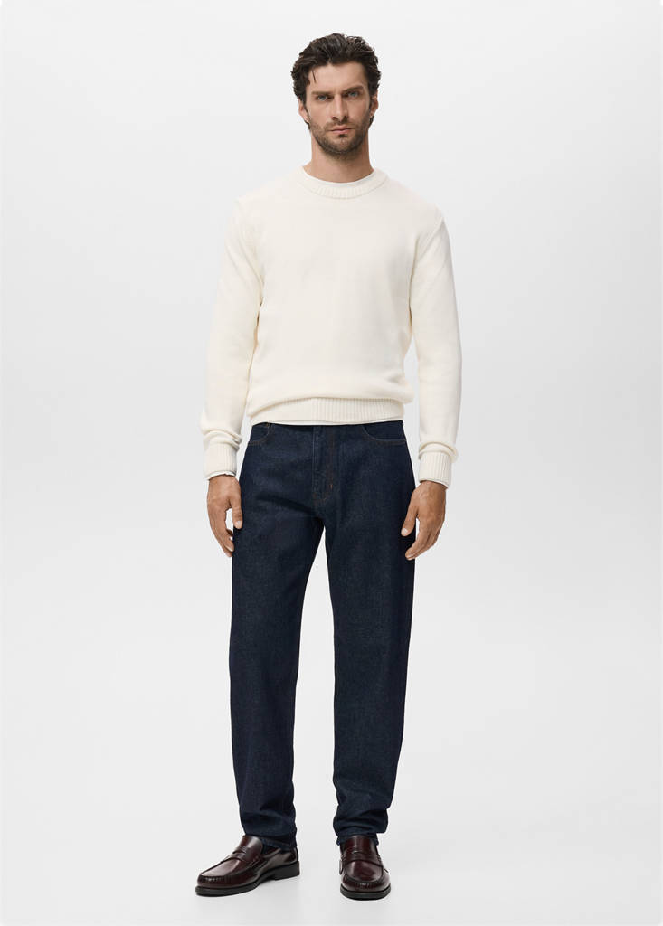 Fine-knit sweater — Off White