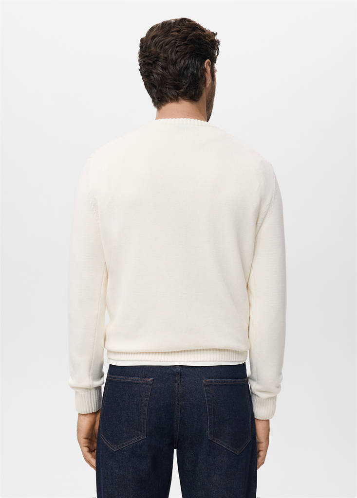 Fine-knit sweater — Off White