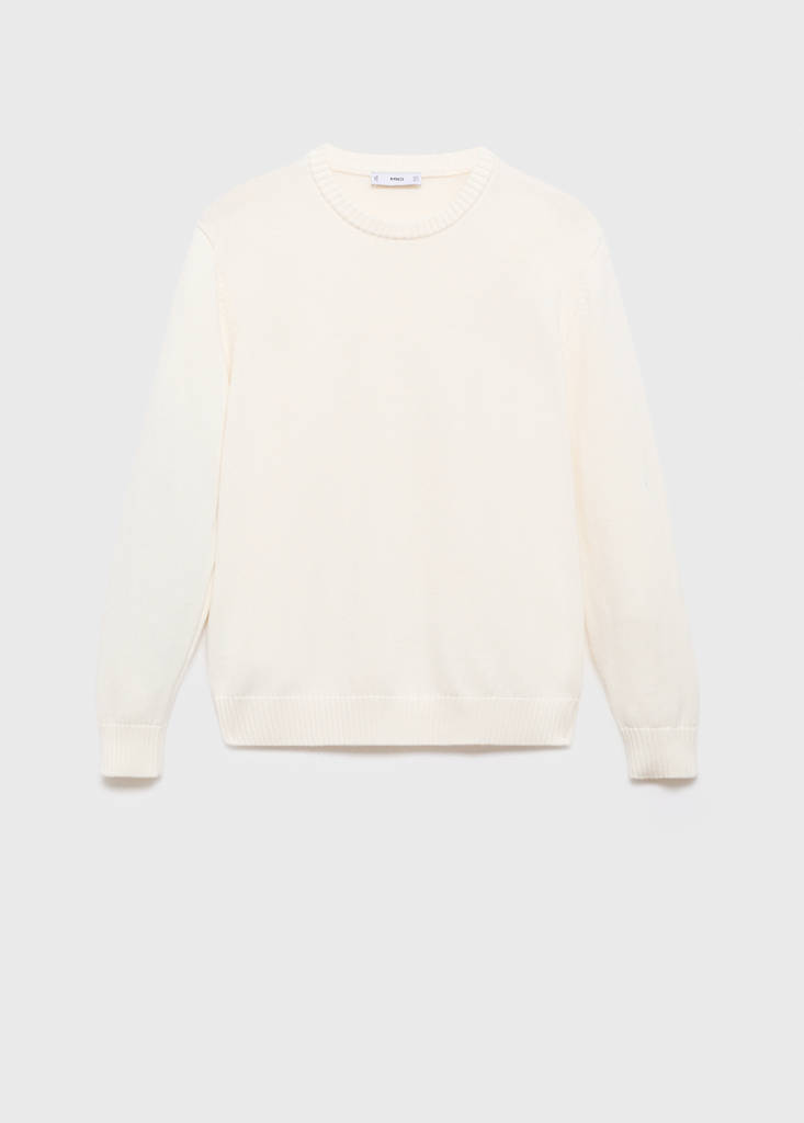 Fine-knit sweater — Off White