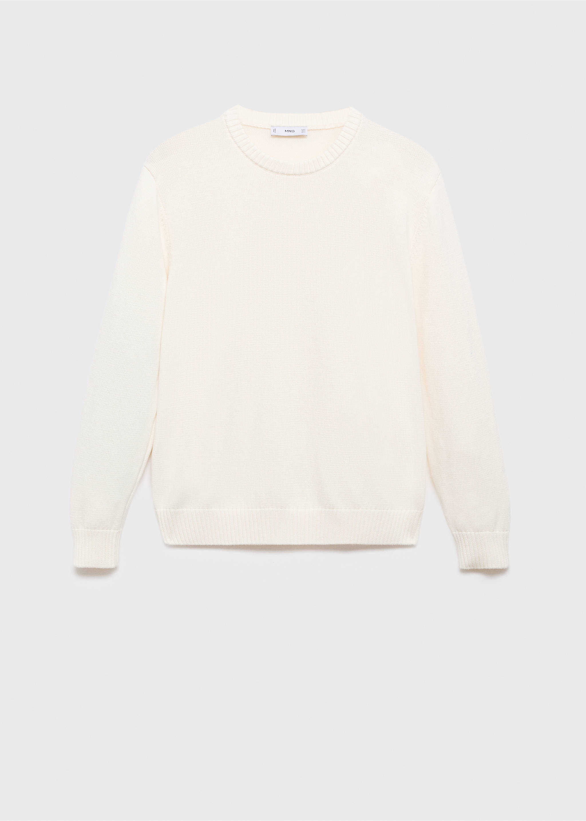 Fine-knit sweater - Article without model, Off White. Ref: 17005980-00.