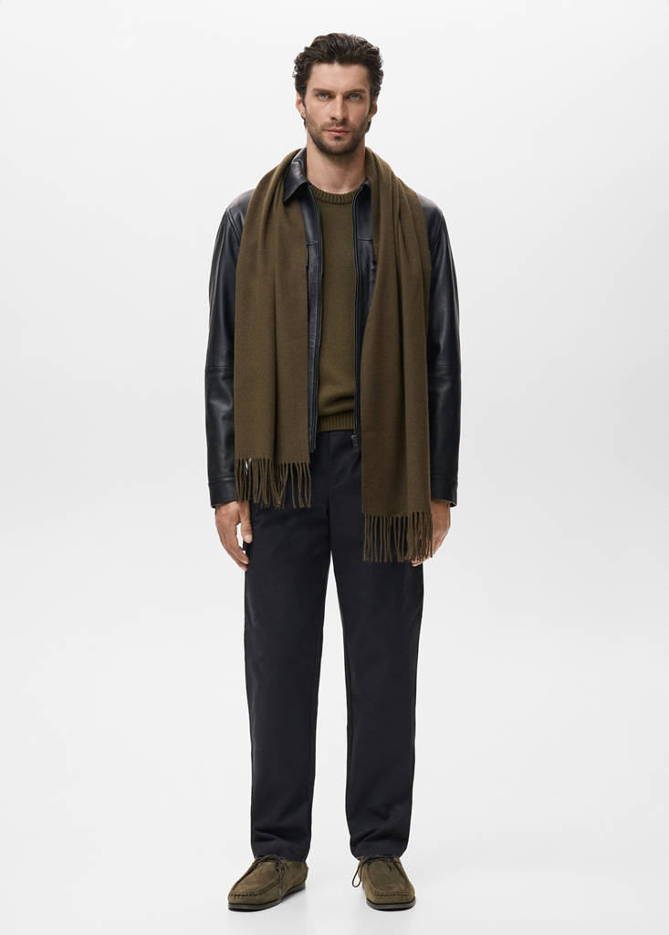 Fine-knit sweater — Olive Green