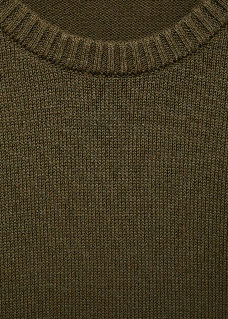 Fine-knit sweater — Olive Green