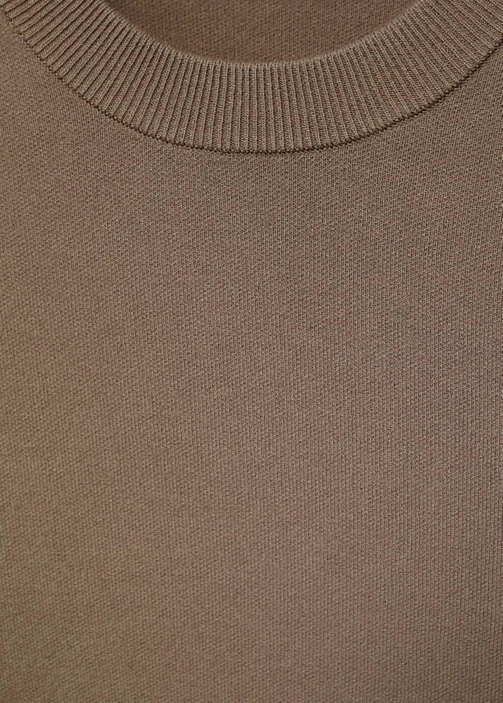 Medium-knit regular-fit sweater — Medium Brown