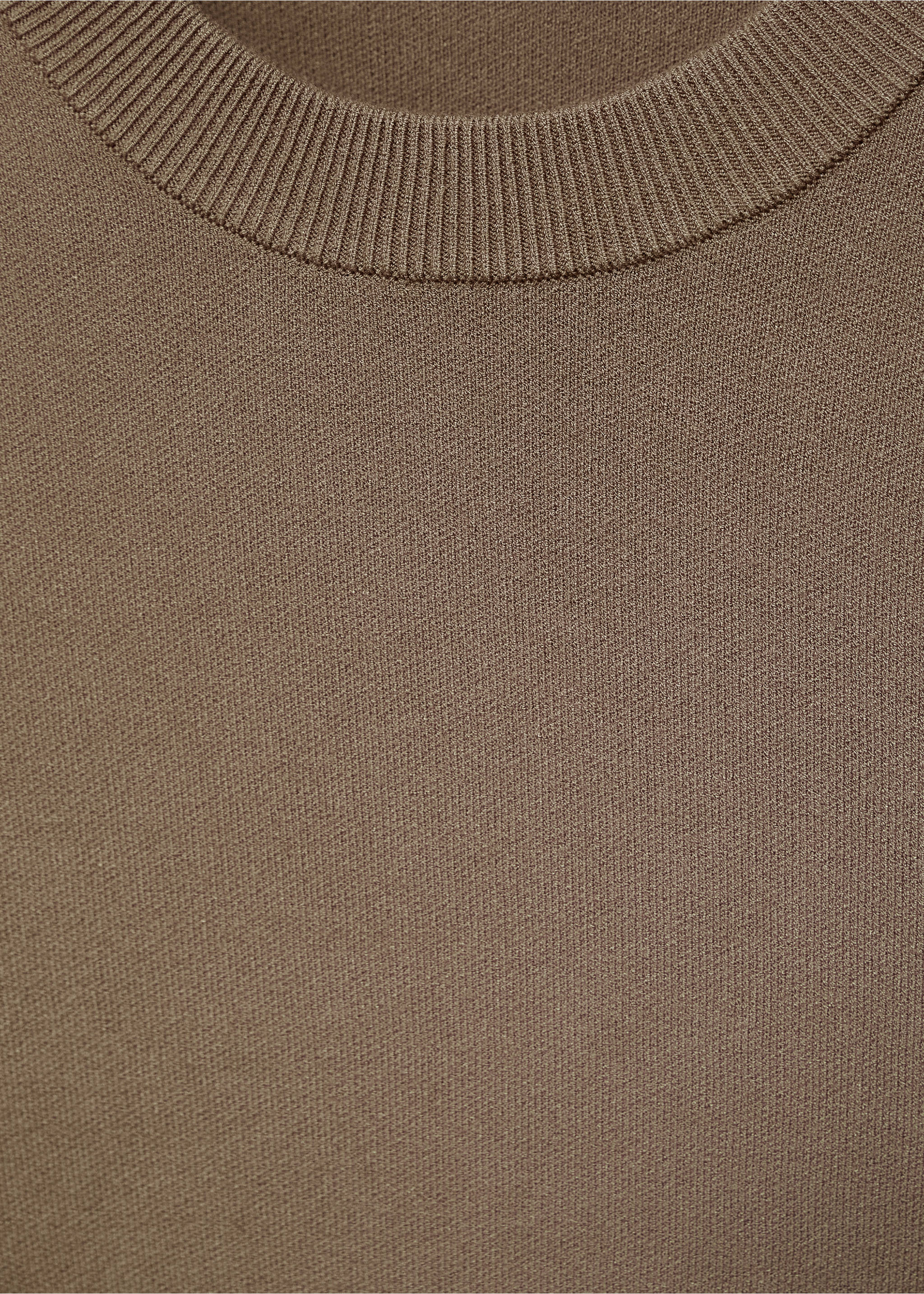 Medium-knit regular-fit sweater - Details of the article 8, Medium Brown. Ref: 17005981-00.