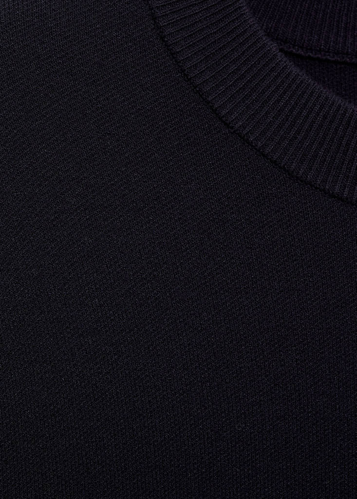 Medium-knit regular-fit sweater — Navy