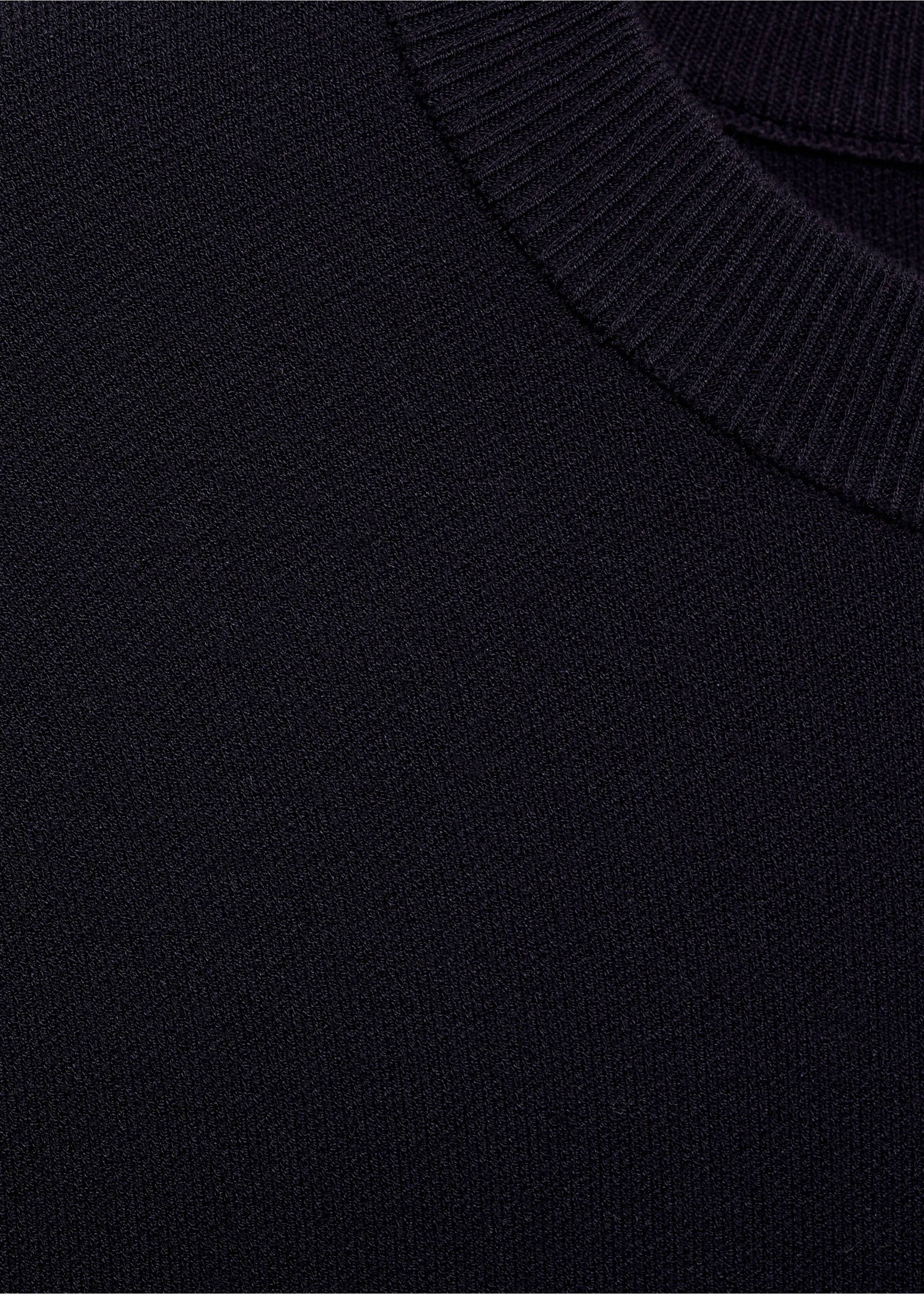 Medium-knit regular-fit sweater - Details of the article 8, Navy. Ref: 17005981-00.