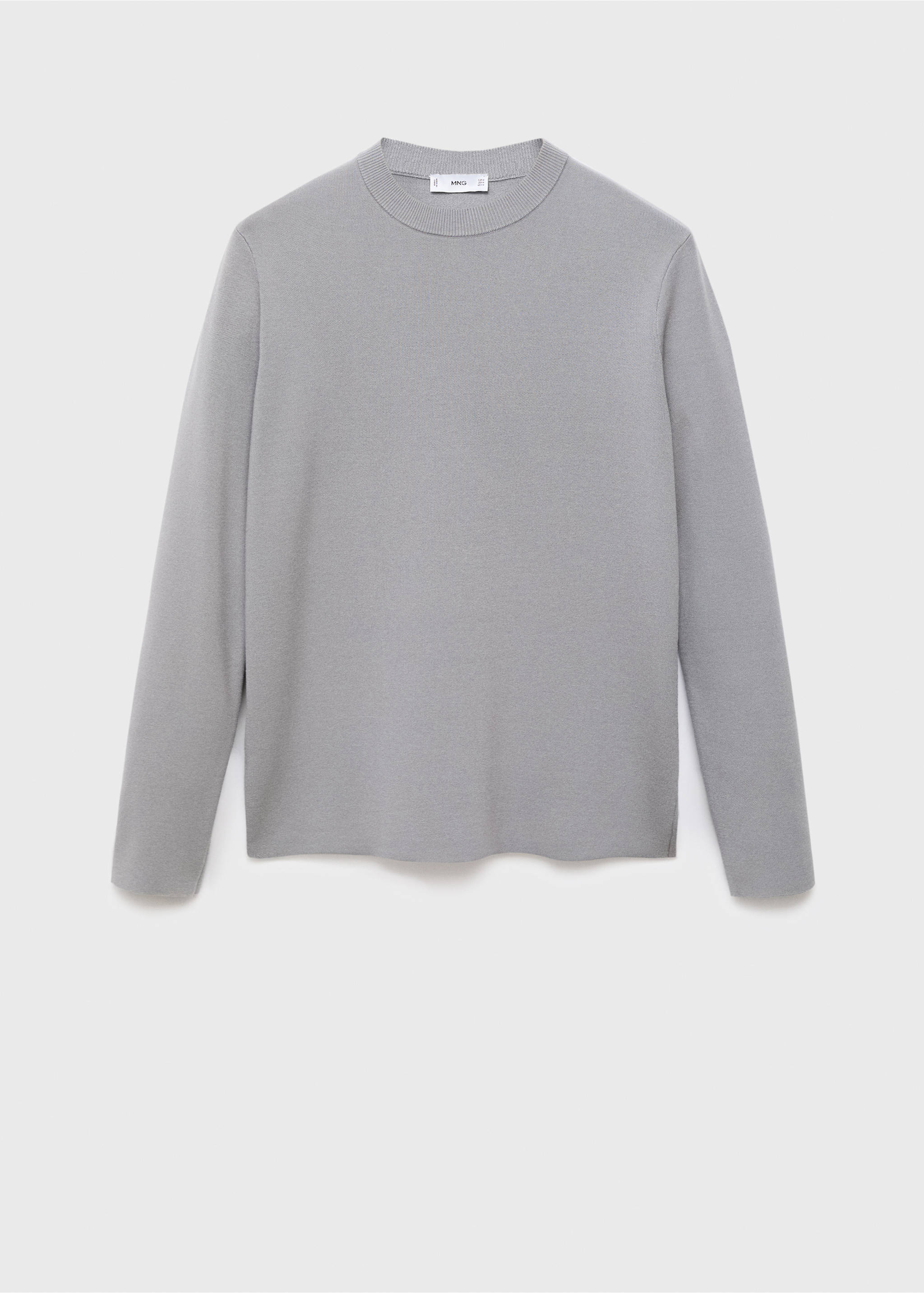 Medium-knit regular-fit sweater - Article without model, Grey. Ref: 17005981-00.