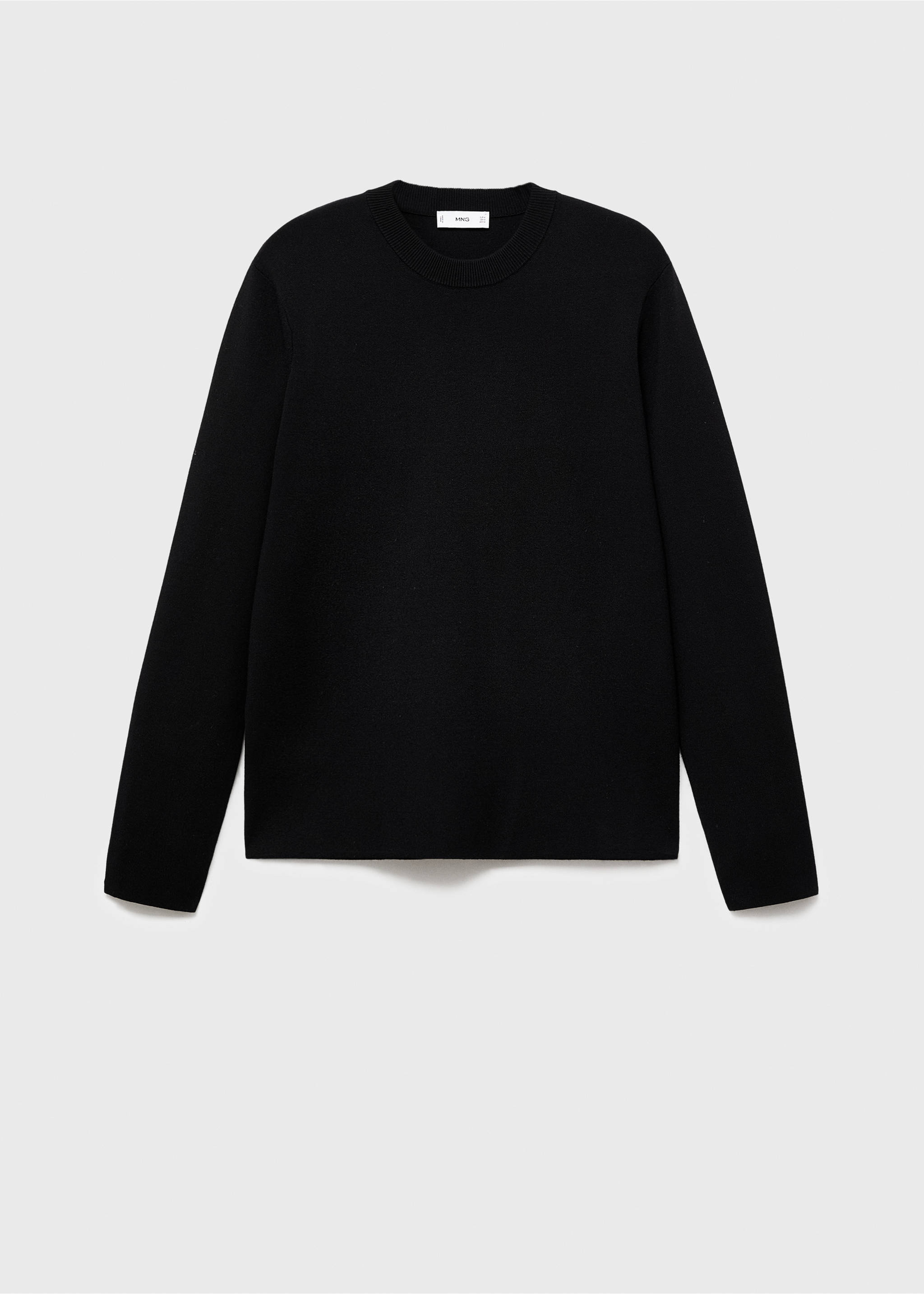 Джемпер средней вязки regular fit - Изделие без модели, Черный. Ref: 17005981-00.