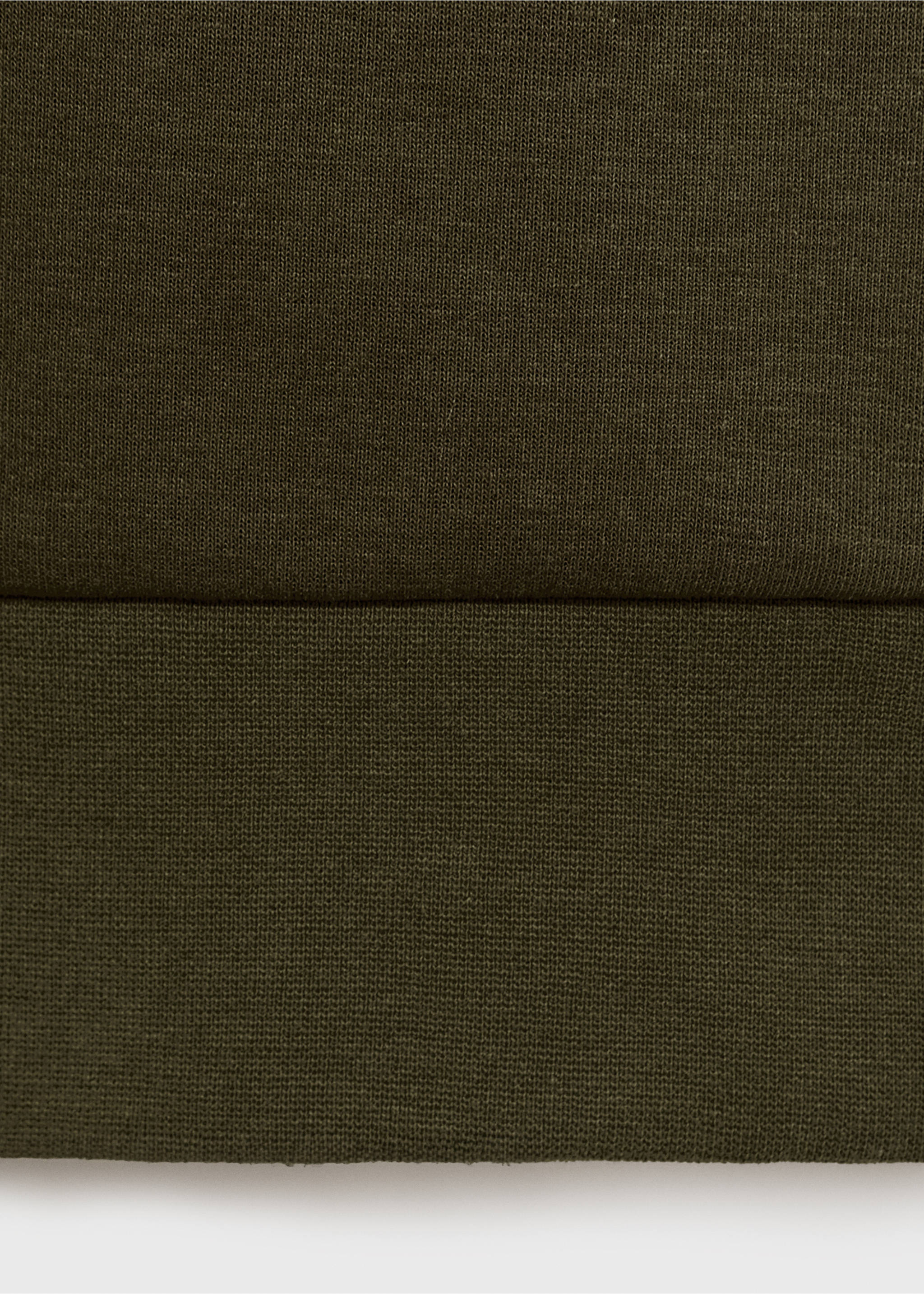 Sudadera regular fit cuello cremallera - Detalle del artículo 0, Oliva. Ref: 17005982-00.