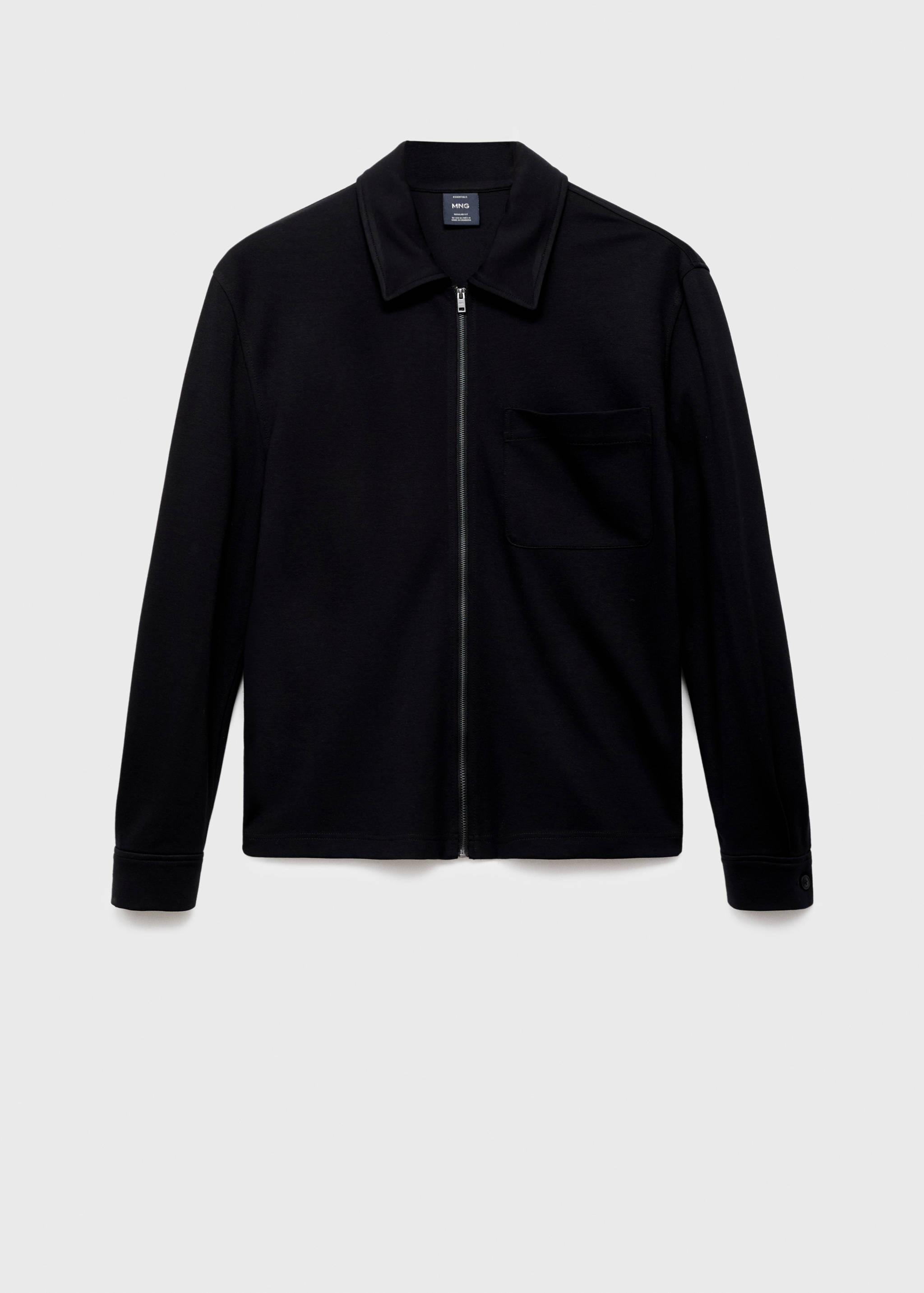 Zip-up sweatshirt with pocket - Article without model