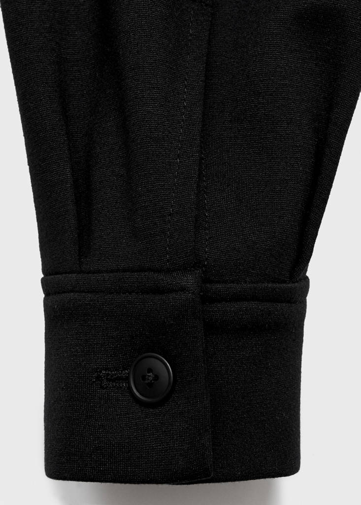 Zip-up sweatshirt with pocket — Black