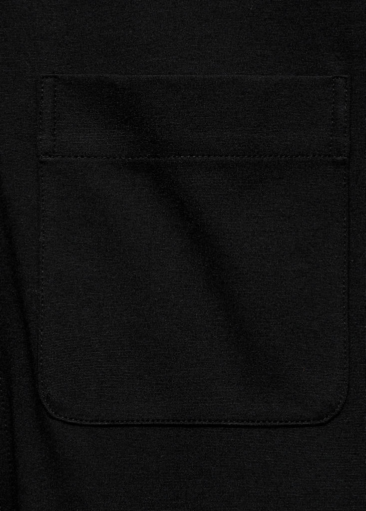 Zip-up sweatshirt with pocket — Black