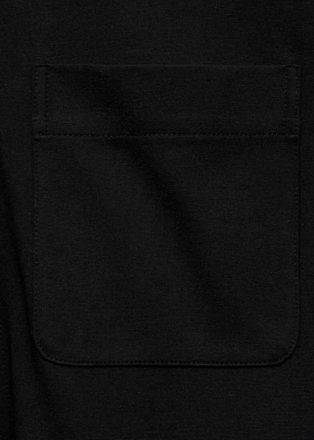 Zip-up sweatshirt with pocket — Black