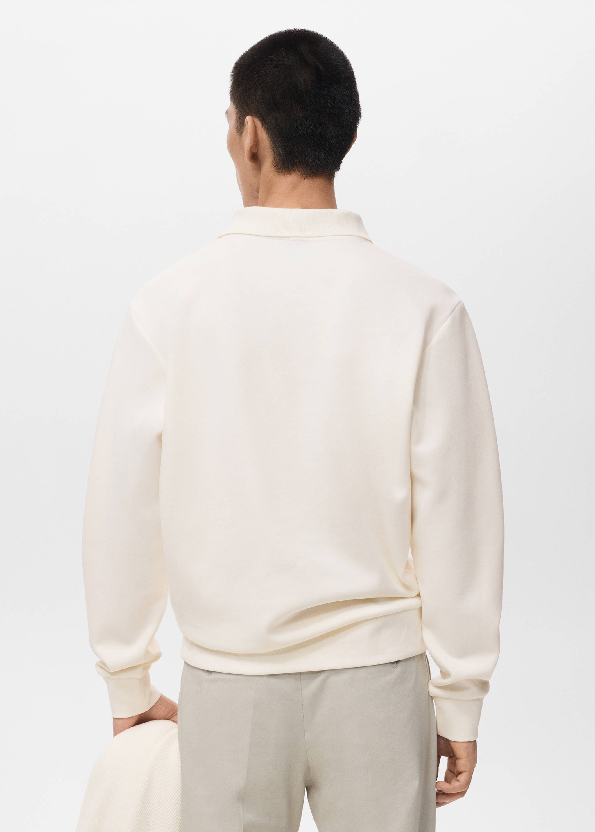 Regular-fit polo sweatshirt - Reverse of the article