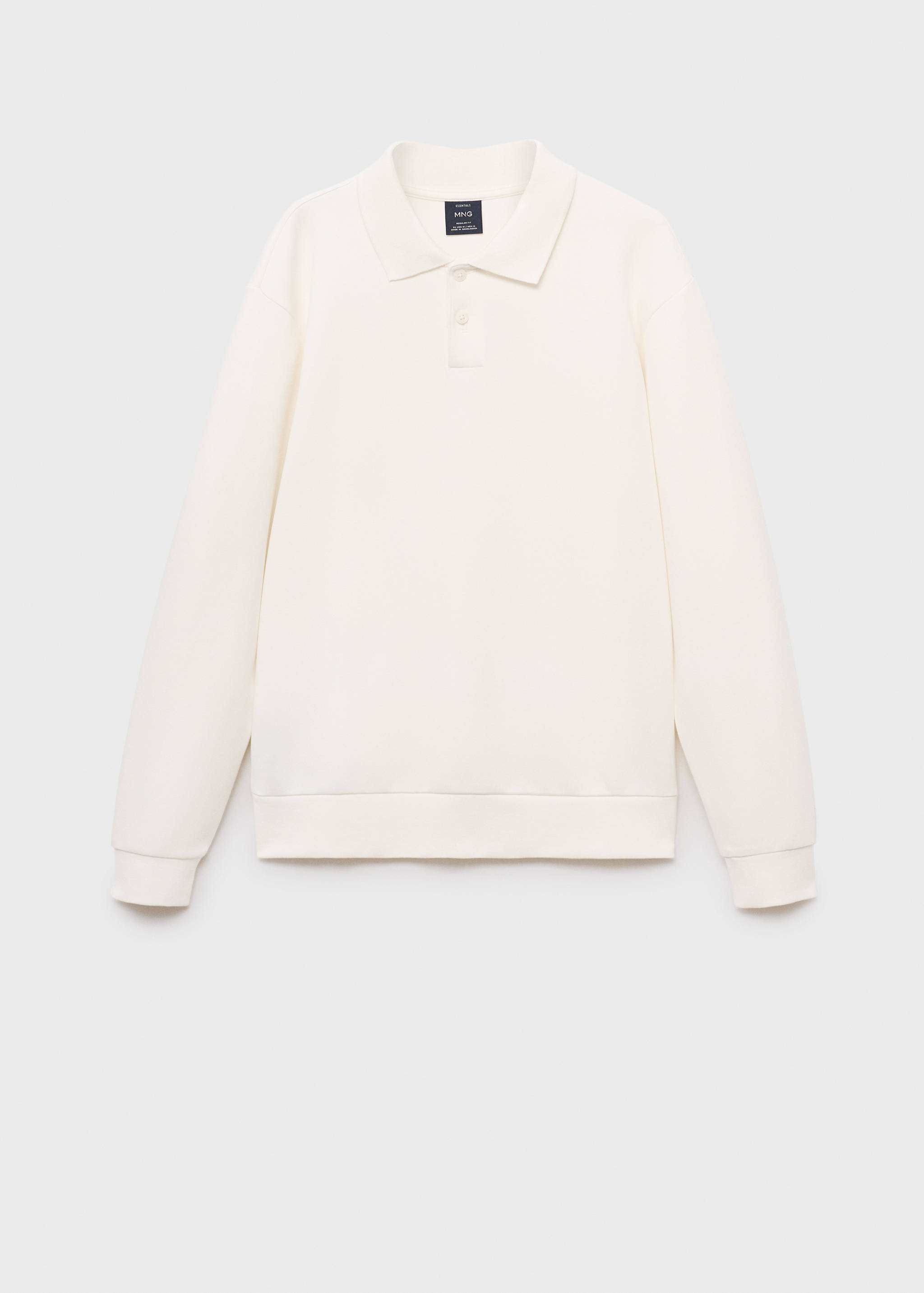 Regular-fit polo sweatshirt - Article without model